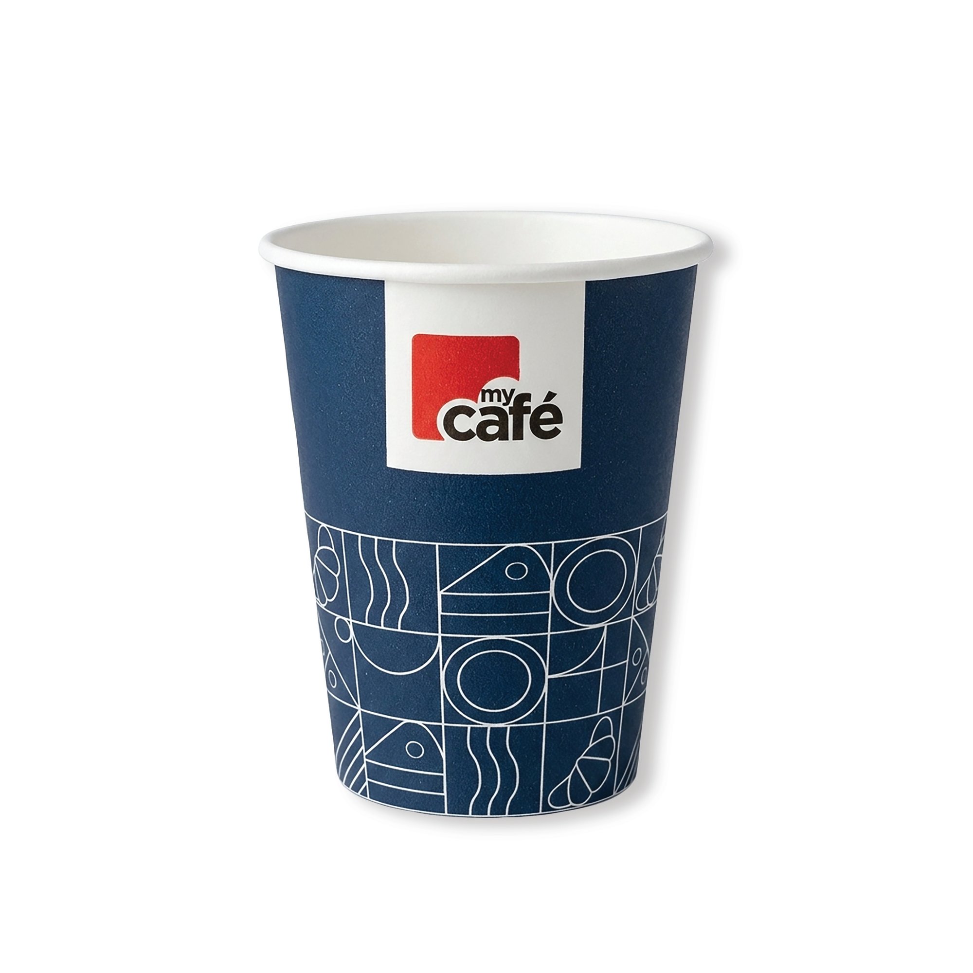 MYCAFE 8OZ SINGLE WALL HOT CUPS PK50