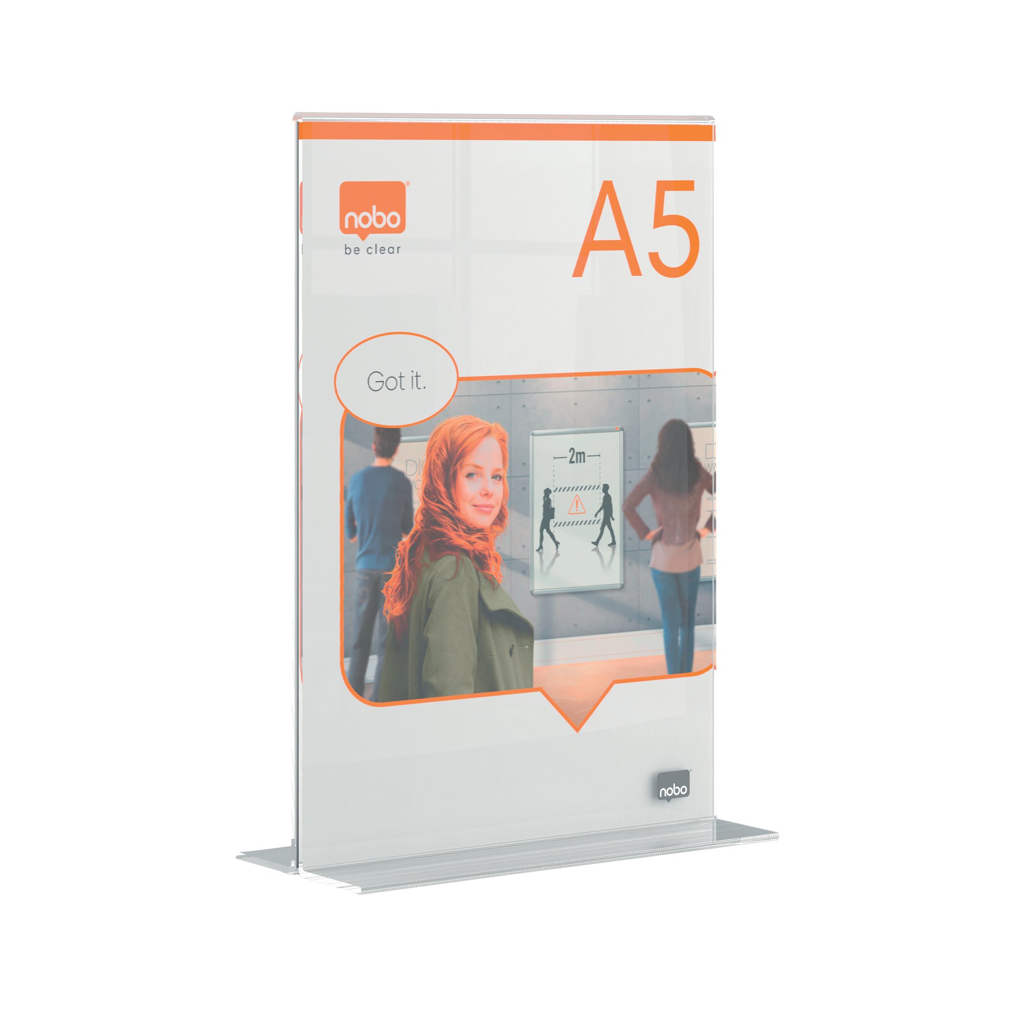 NOBO A5 ACRYLIC FREESTANDING FRAME