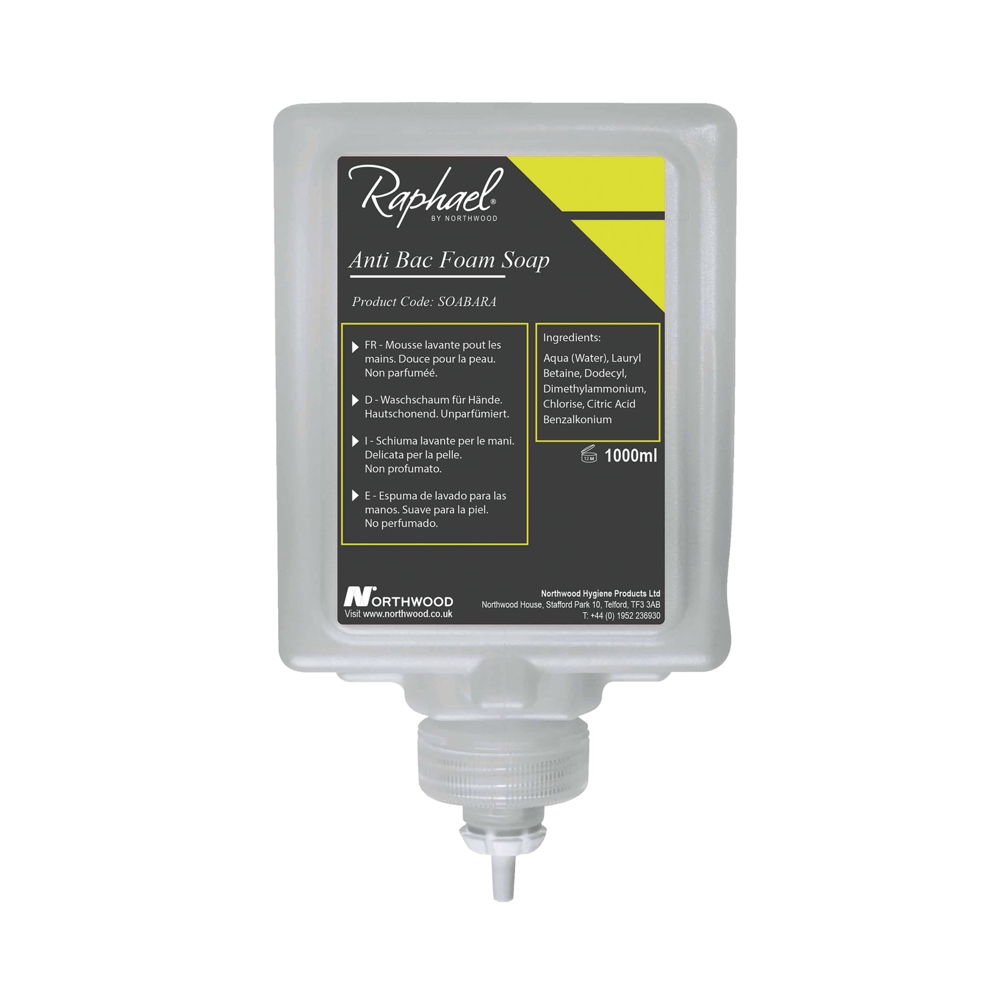 RAPHAEL 1000ML ANTIBAC FOAM SOAP P6