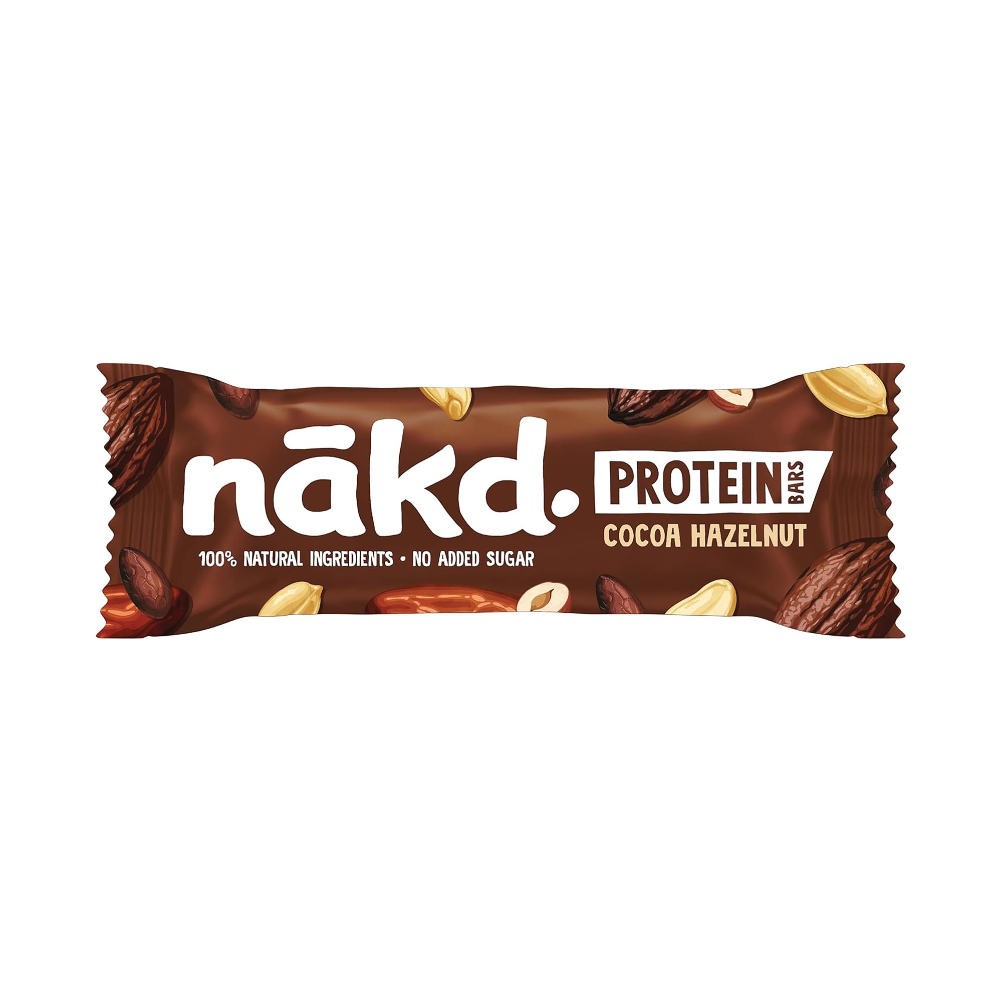 NAKD COCOA HAZEL PROT BARS 45G PK16