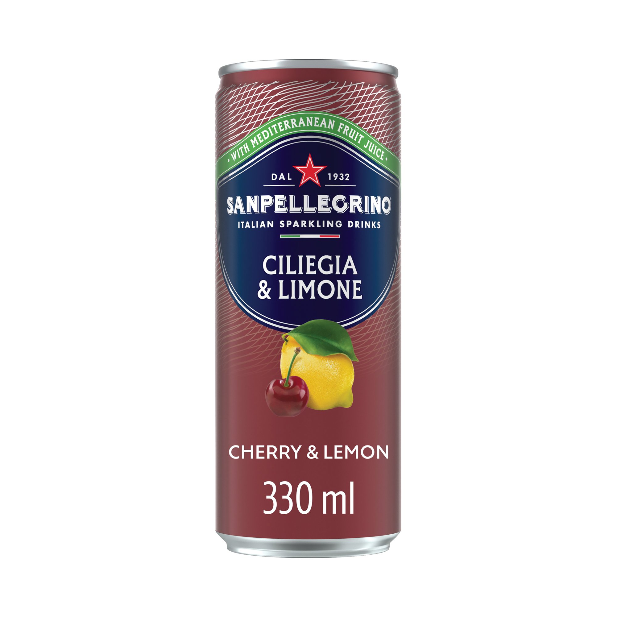 SAN PELLEGRINO CH+LEM 330ML CAN PK24