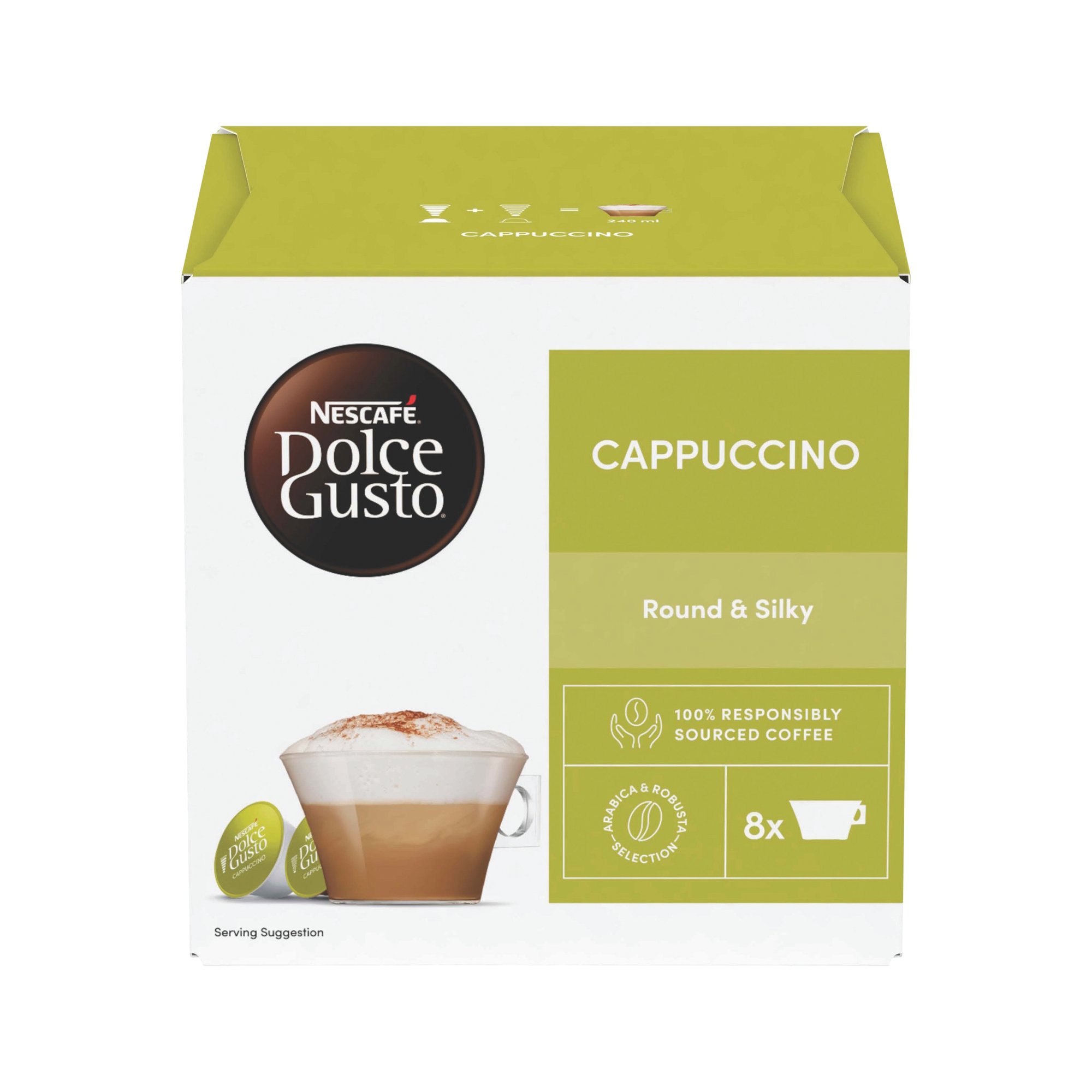 NESCAFE DG CAPPUCCINO COFF CAPS PK48