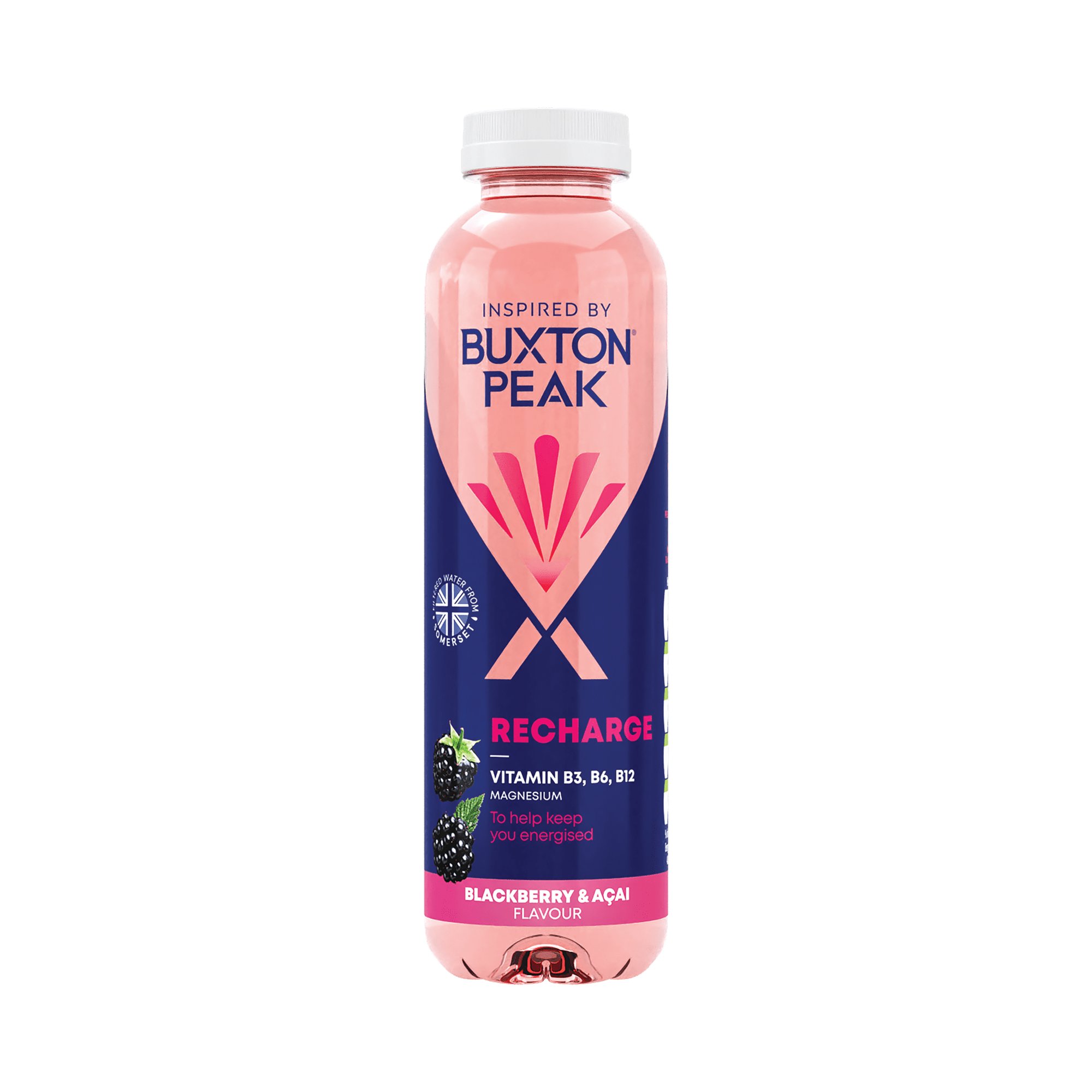 BUXTON PEAK RECHRGE WATER 400ML PK12
