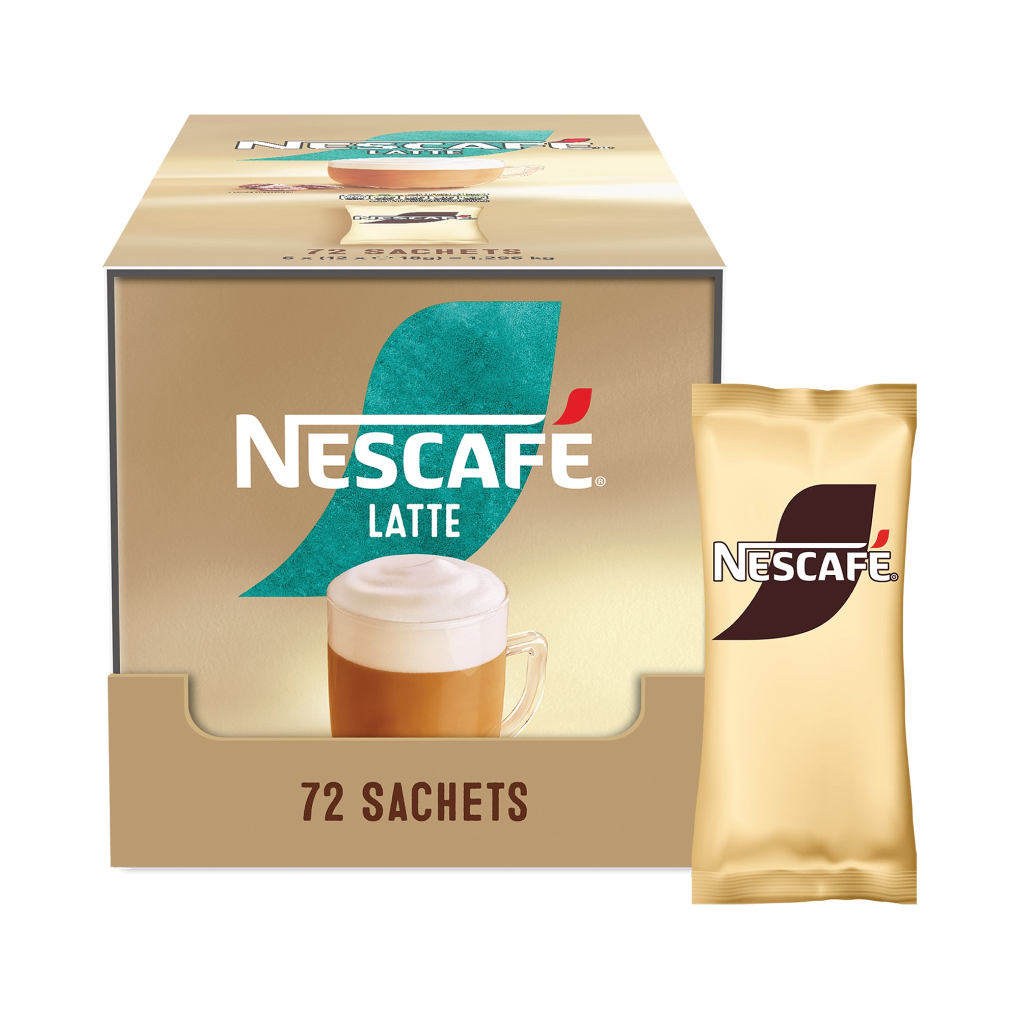 NESCAFE LATTE COFFEE SACHETS PK72
