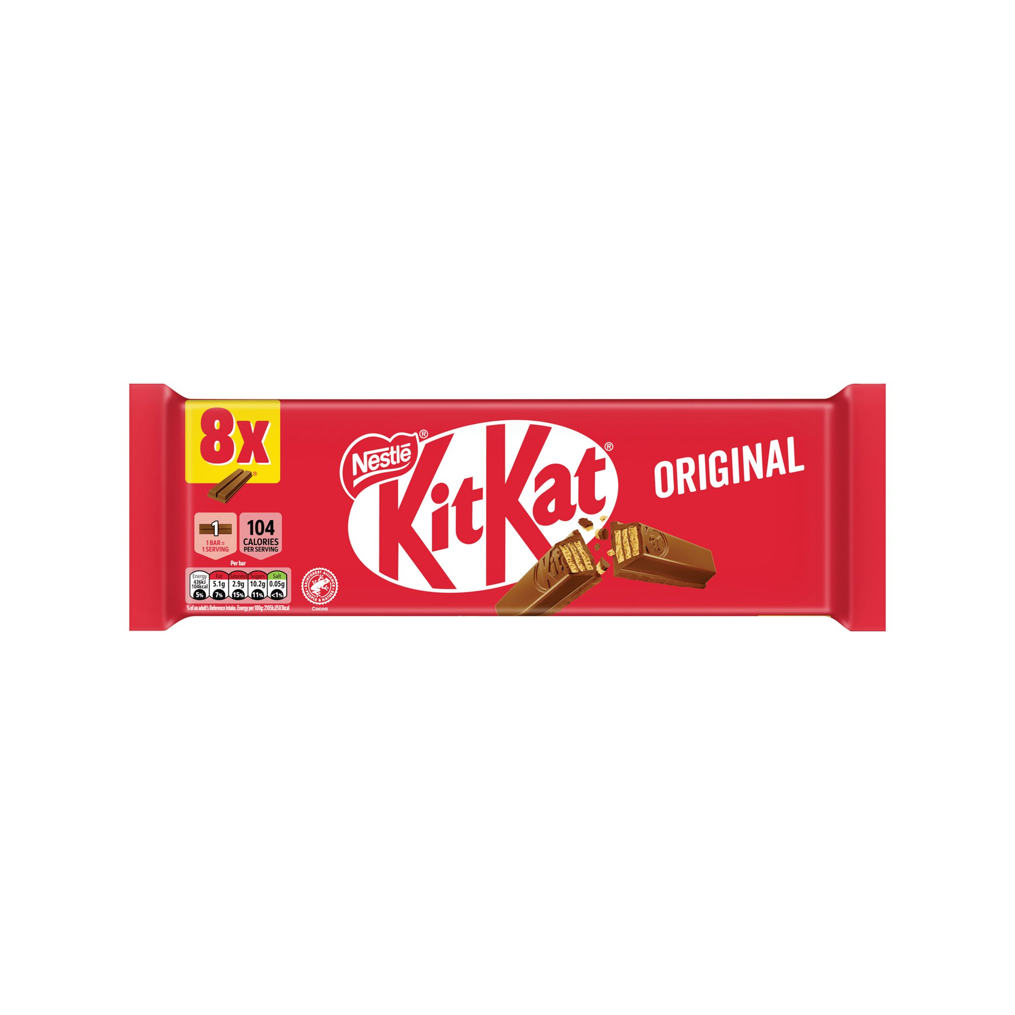 NESTLE KITKAT 2FINGER MILK CHOC PK8