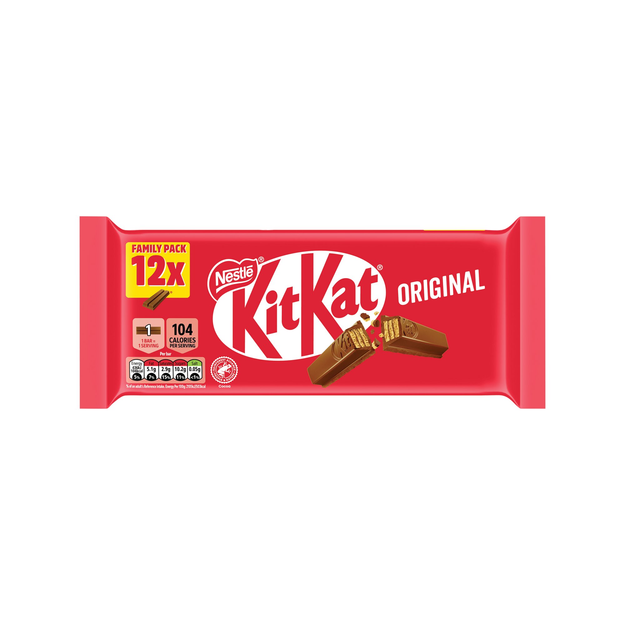NESTLE KITKAT 2FINGER MILK CHOC PK12