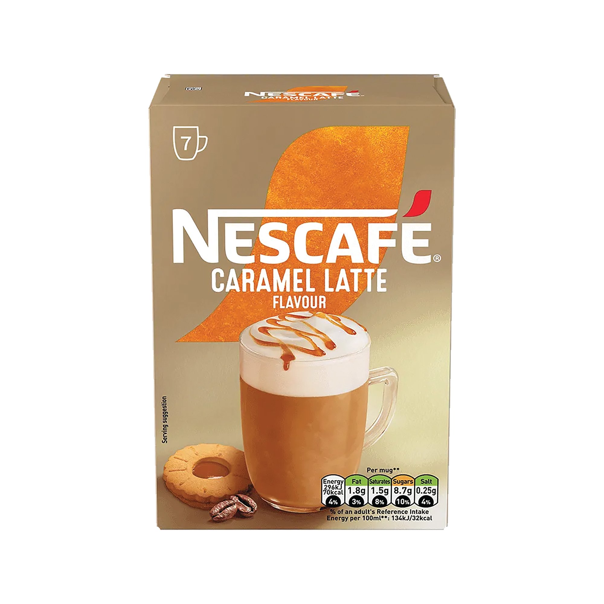 NESCAFE CARAMEL LATTE SACHETS PK7