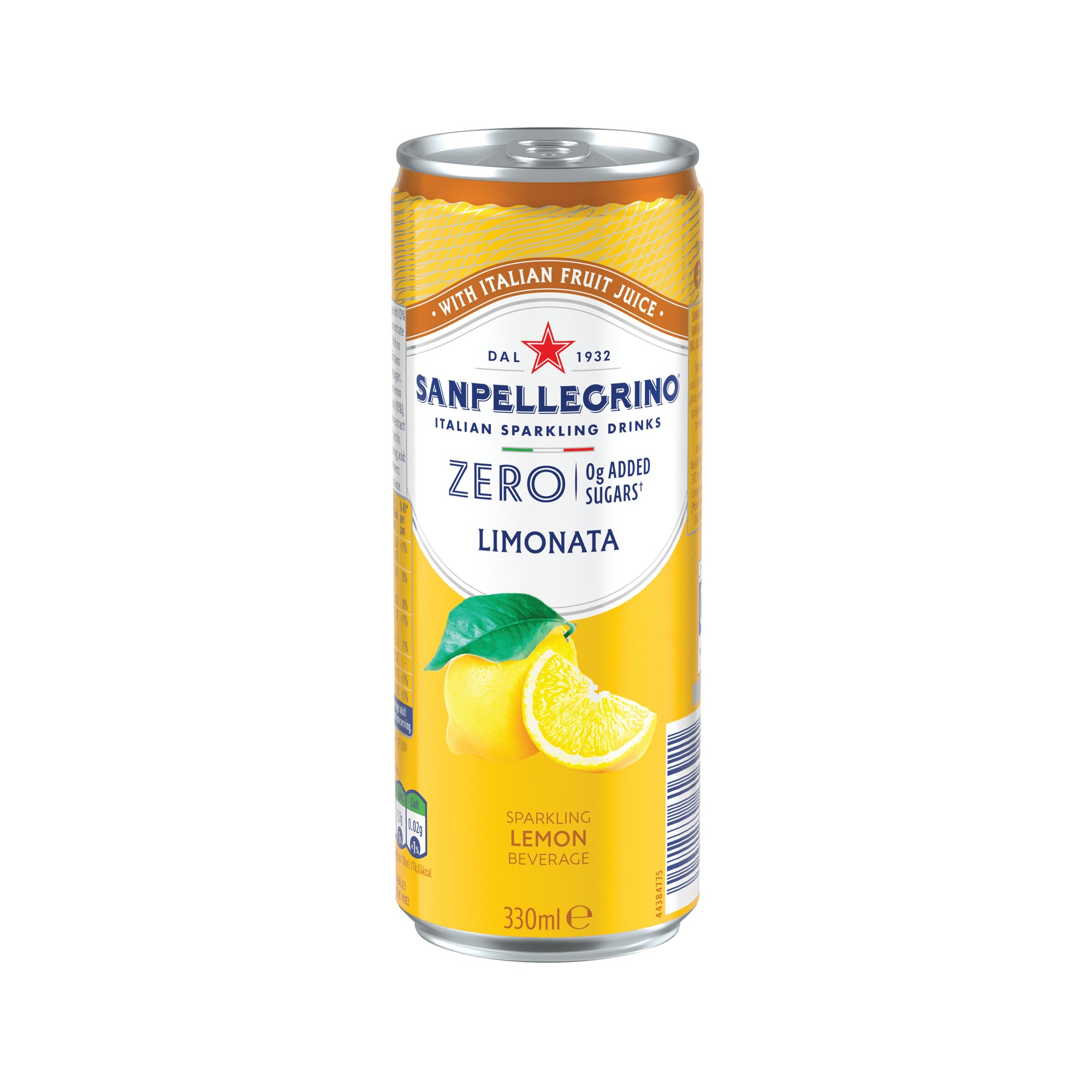 SAN PELLEGRINO 0 LEM 330ML CAN PK24
