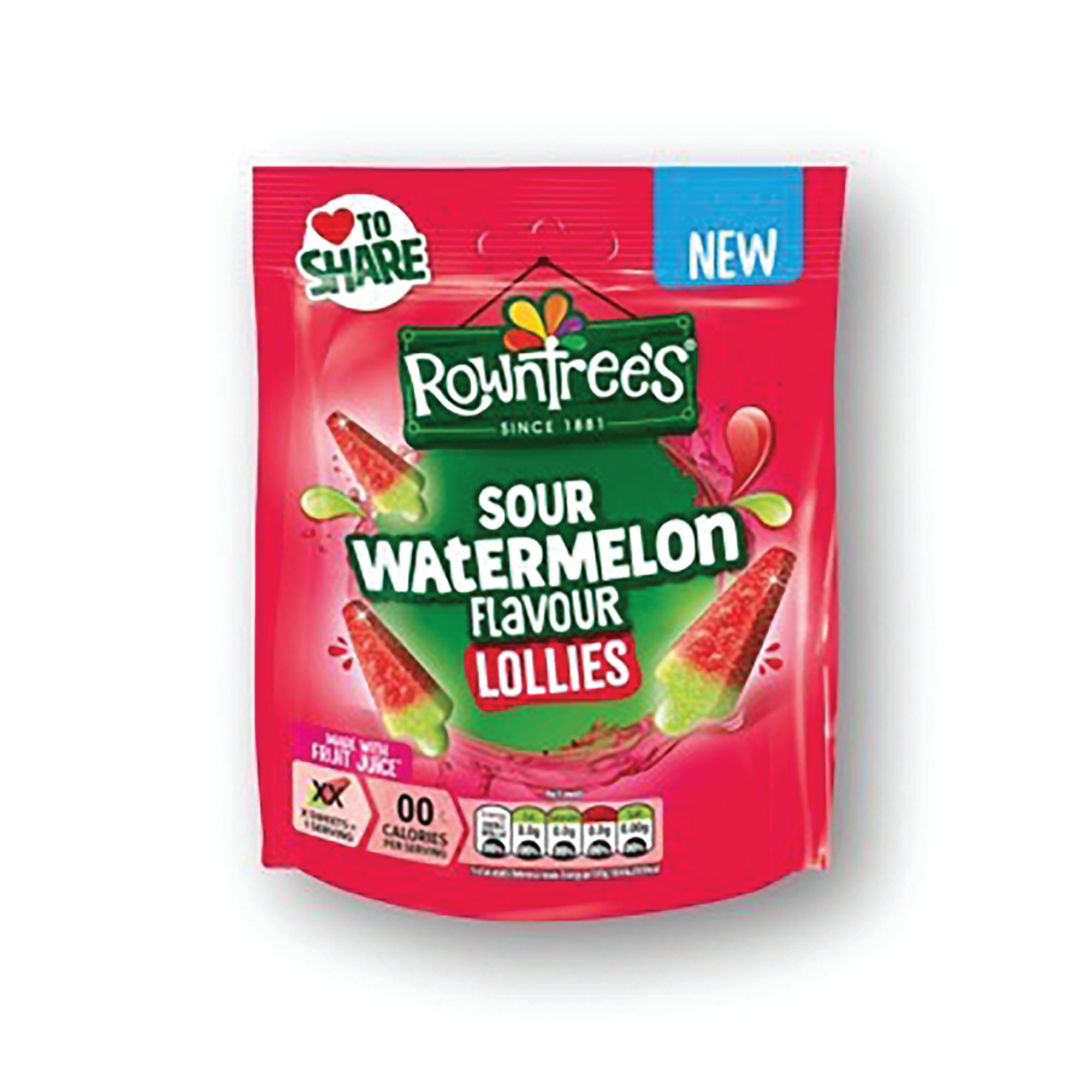 ROWNTREE SOUR LOLLIES POUCH 130G