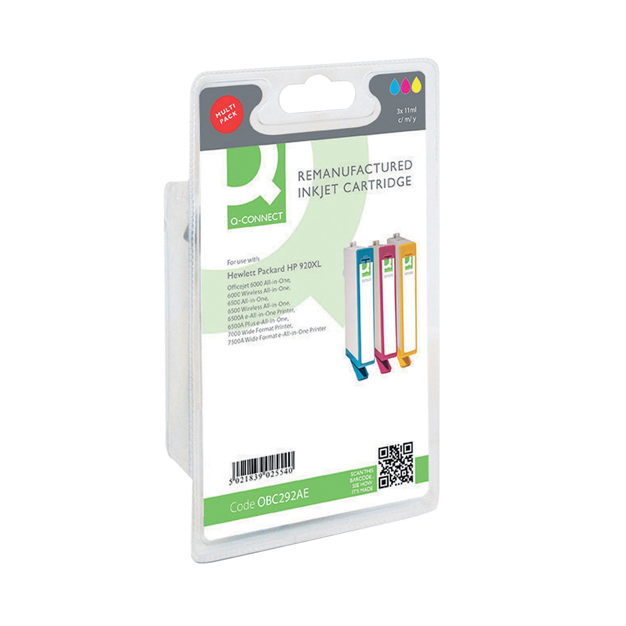 Q-CONNECT HP 920XL INK CART HY PK3
