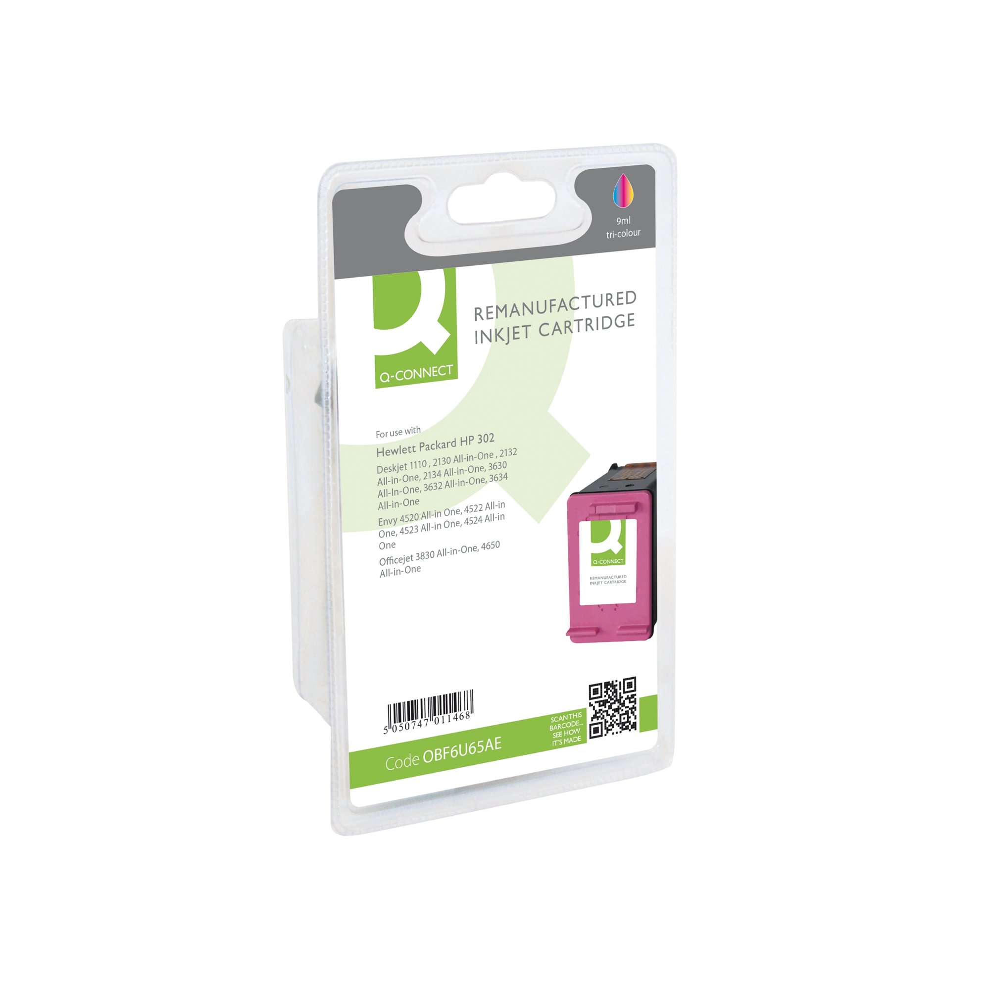 Q-CONNECT HP 302 INKJET CARTS CMY