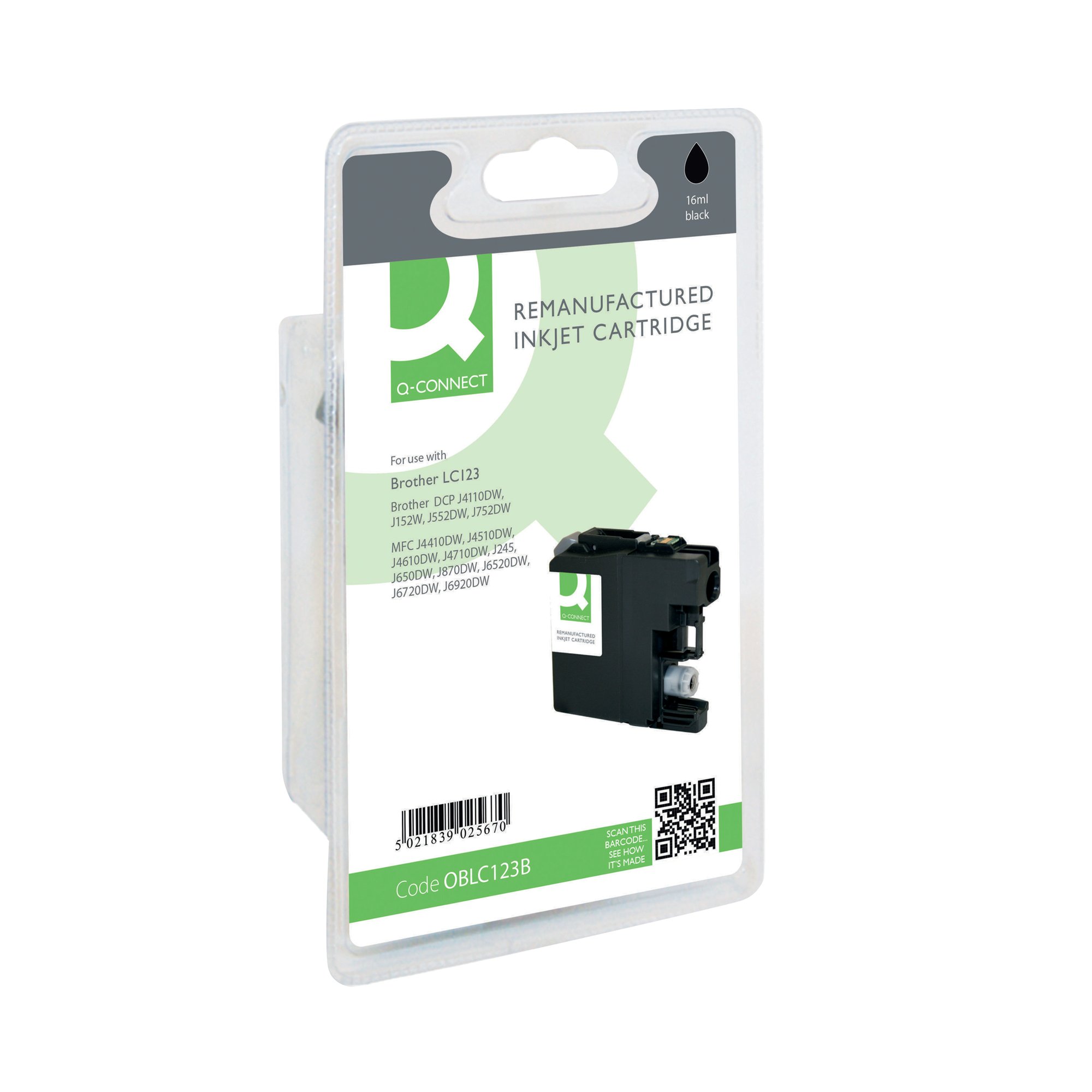 Q-C BROTHER LC123BK REM INK CRT BLAC