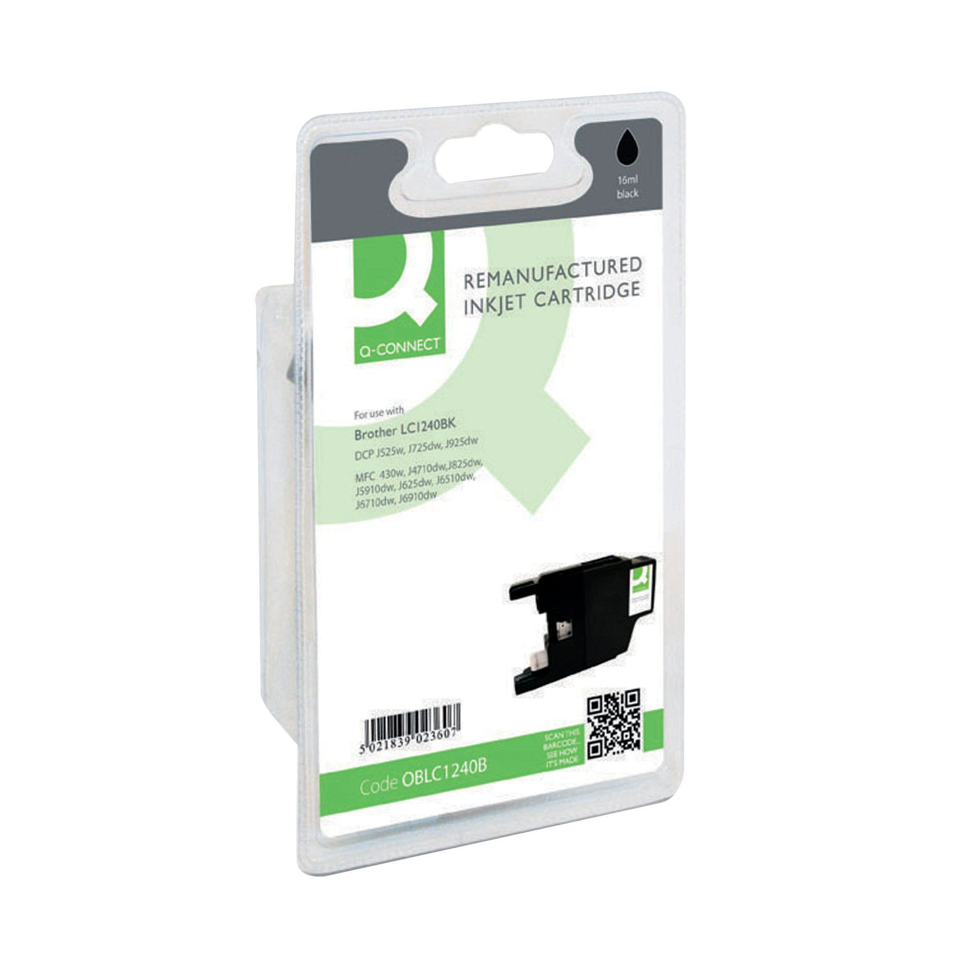 Q-C BROTHER LC1240 COMP INK CRT BLK