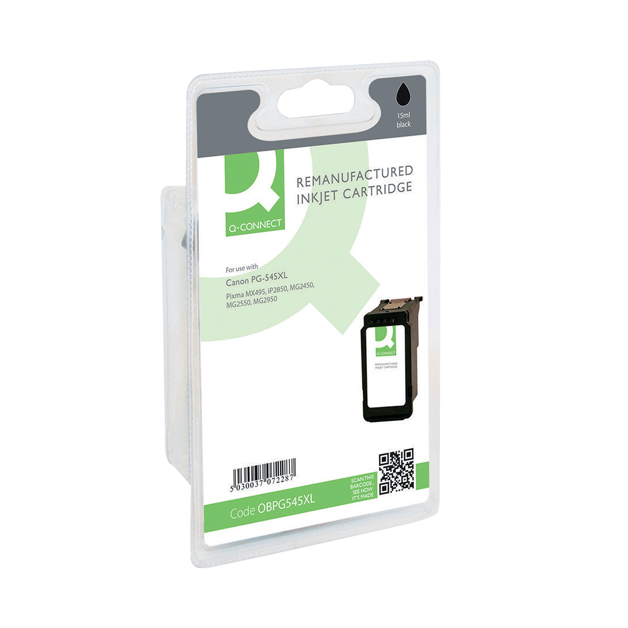 Q-CONNECT CANON PG-545 INK HY BLACK