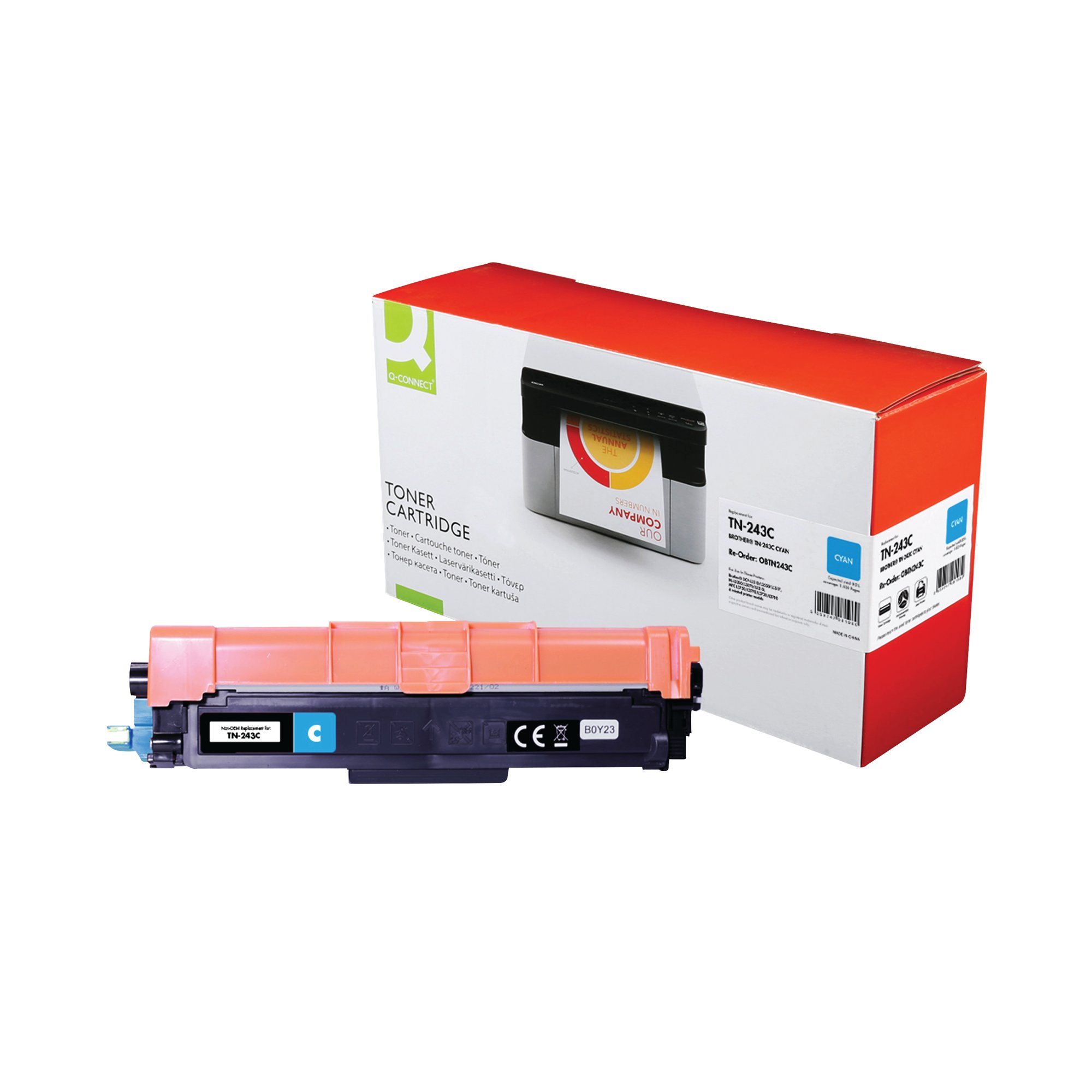Q-CONNECT BROTHER TN-243C TONER CYN