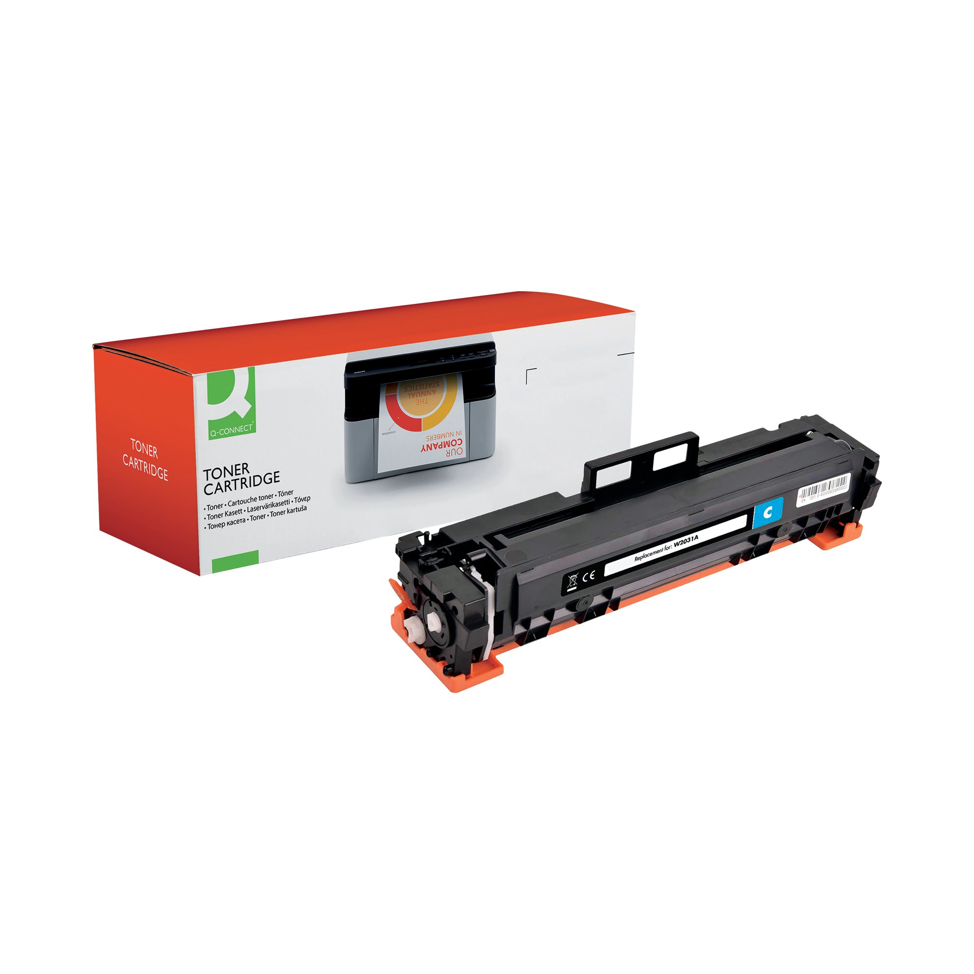Q-CONNECT HP 415A COMP TNR CART CYAN