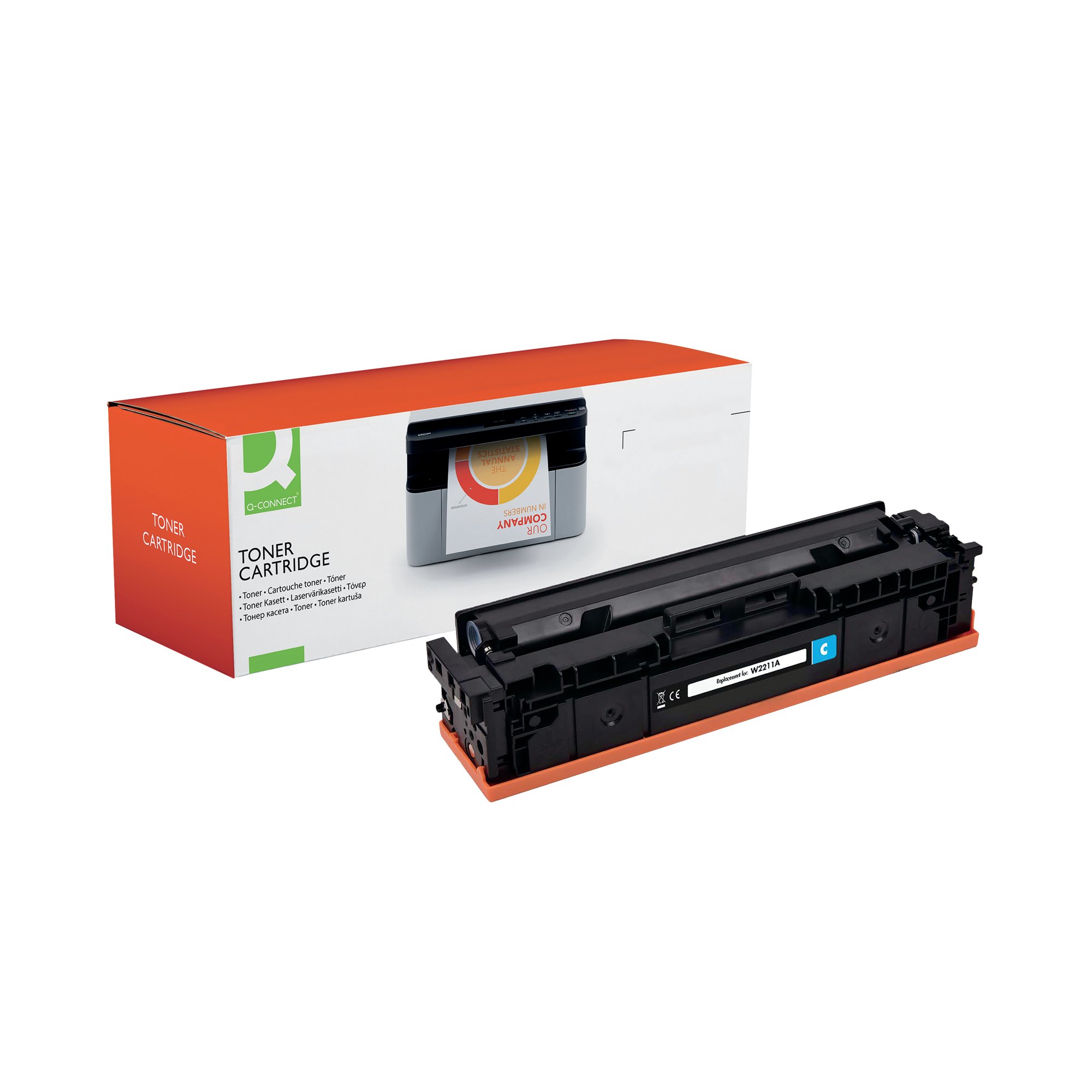 Q-CONNECT COMP HP 207A TNR CART CYAN