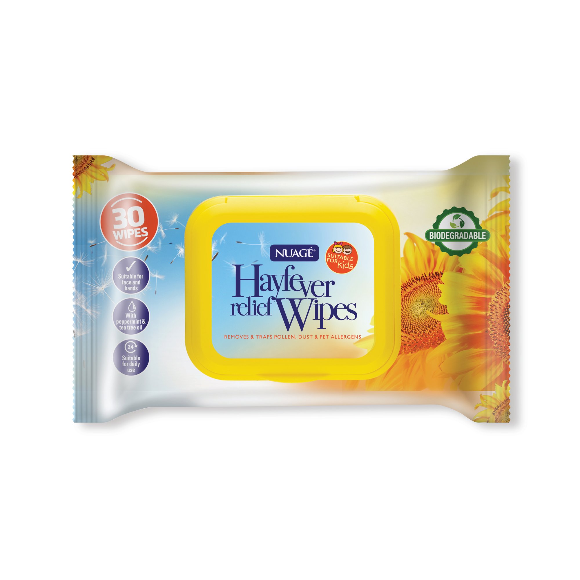 NUAGE HAYFEVER RELIEF X30 WIPES PK24