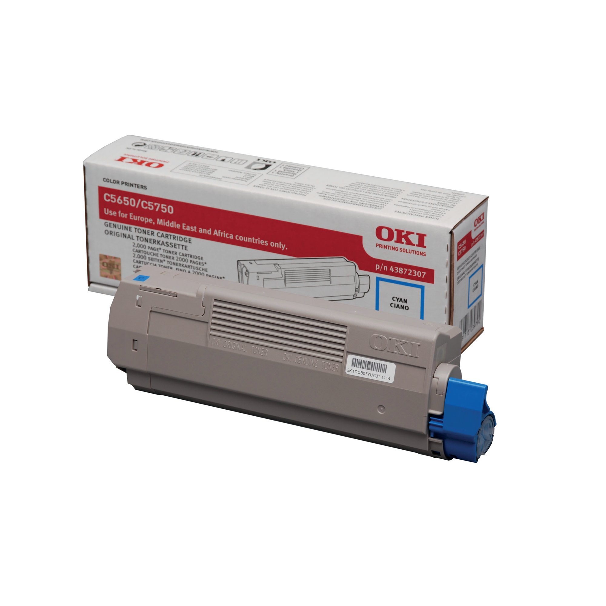 OKI C5650 C5750 LASER TONER CYAN