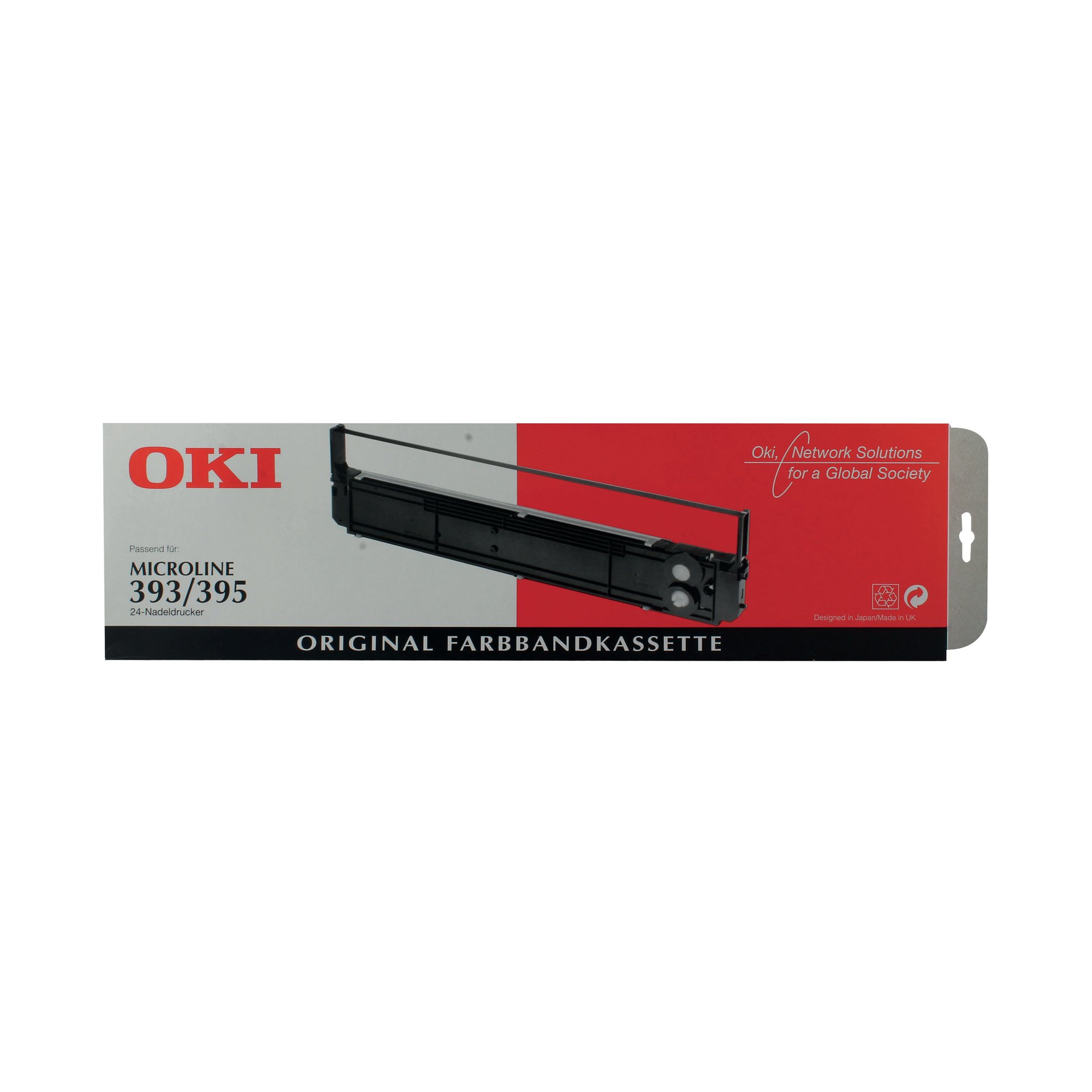 OKI ML393B/395B BLACK FABRIC RIBBON
