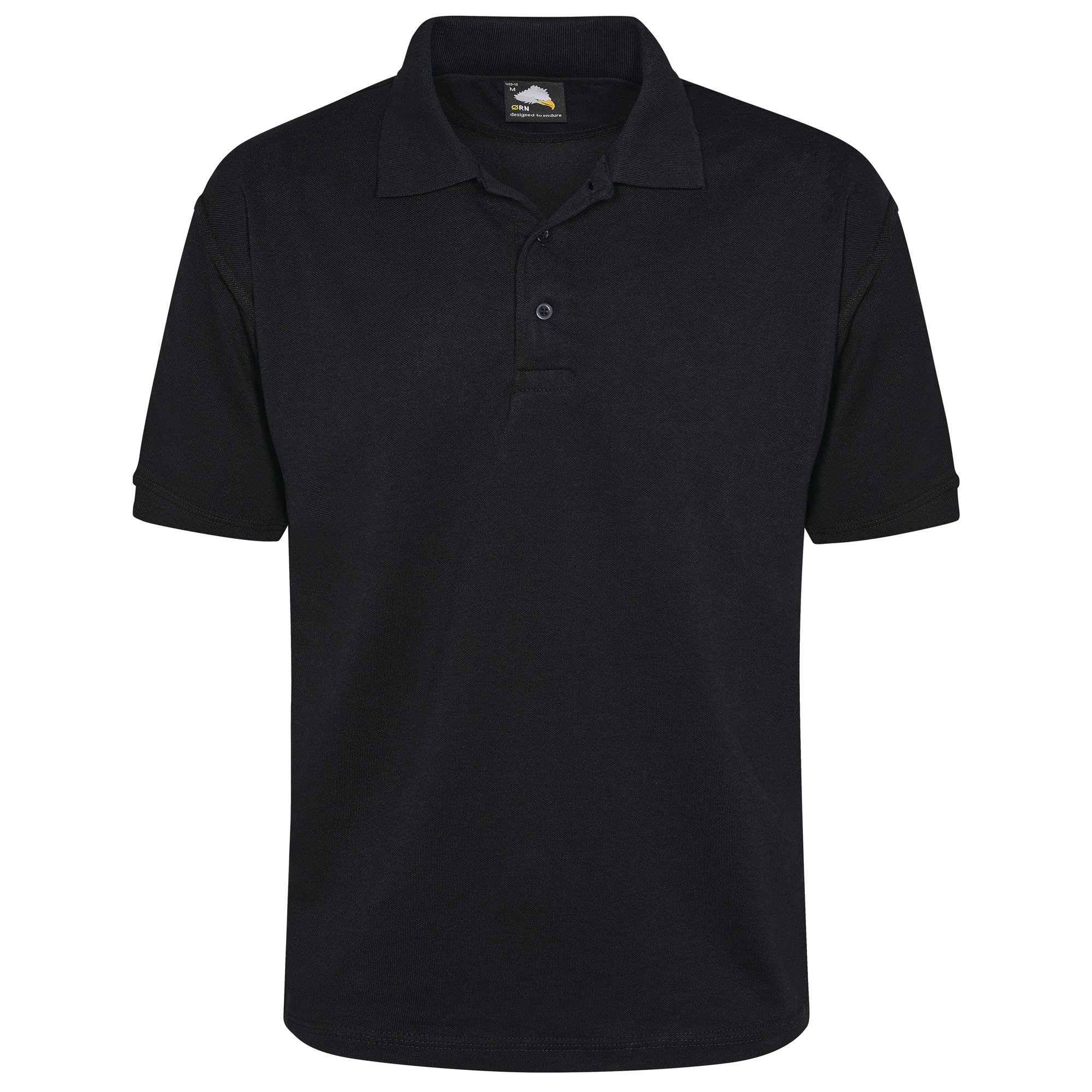 RAVEN POLO SHIRT UNISEX BLACK 4XL