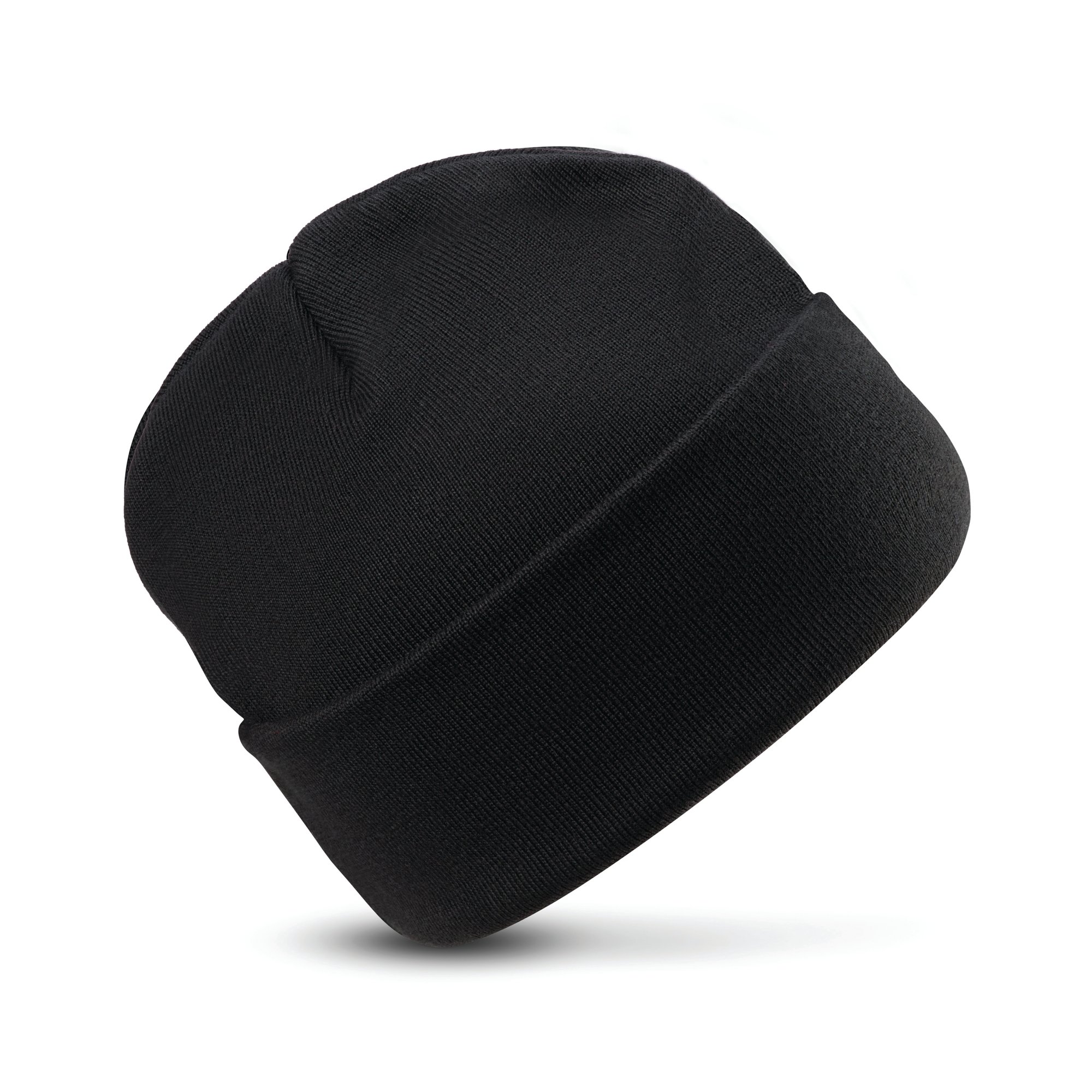 BEANIE HAT WITH LINING UNISEX BLACK