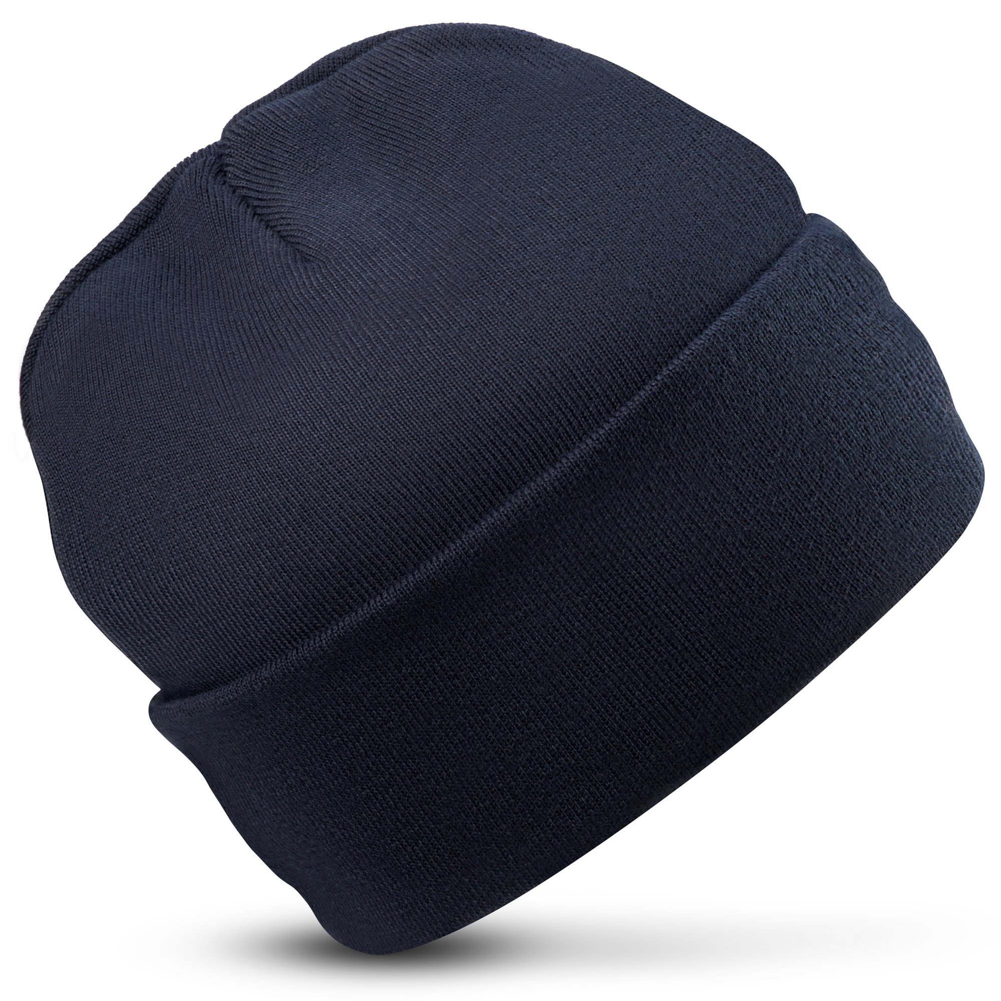 BEANIE HAT WITH LINING UNISEX NAVY