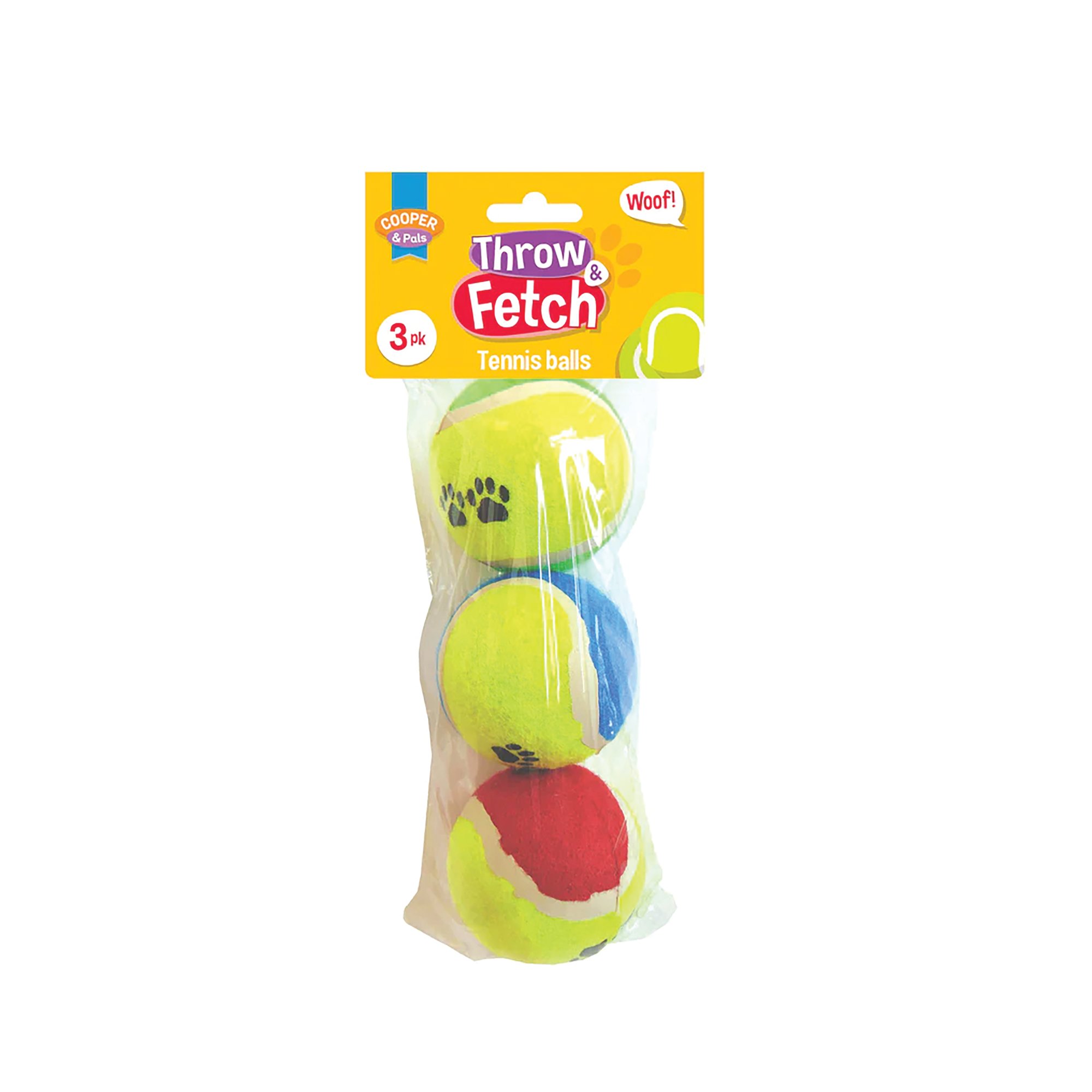 FETCH EM TENNIS BALLS X3 PK24