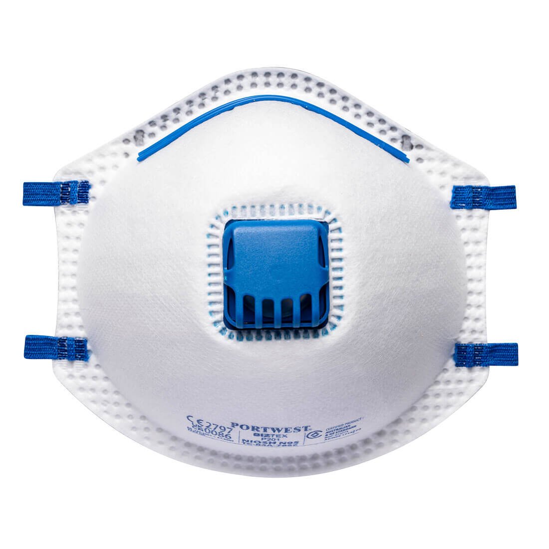 FFP2 VALVED RESPIRATOR PK10 WHT PK10