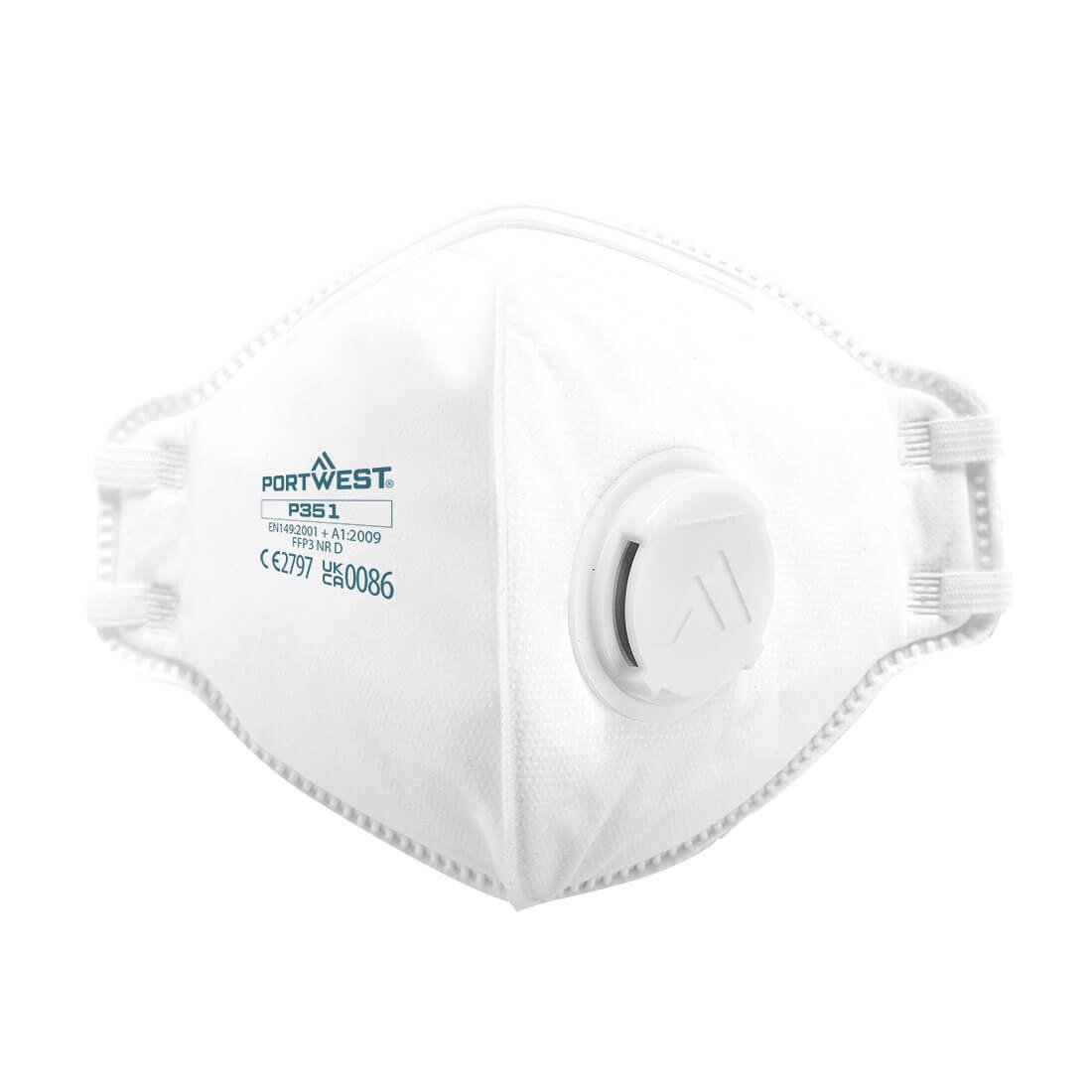 FFP3 VALVED DOLOMITE RESP WHT PK20