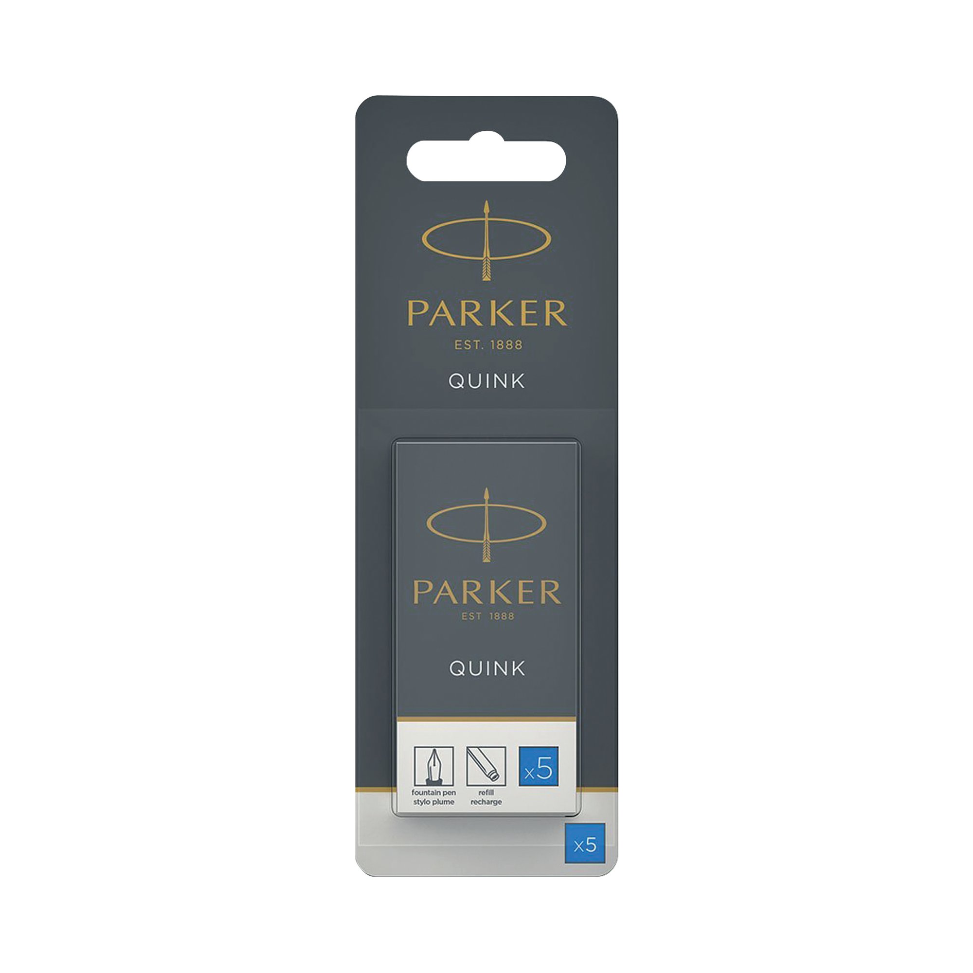 PARKER BLU QUINK PERMINK CARTX5 PK12
