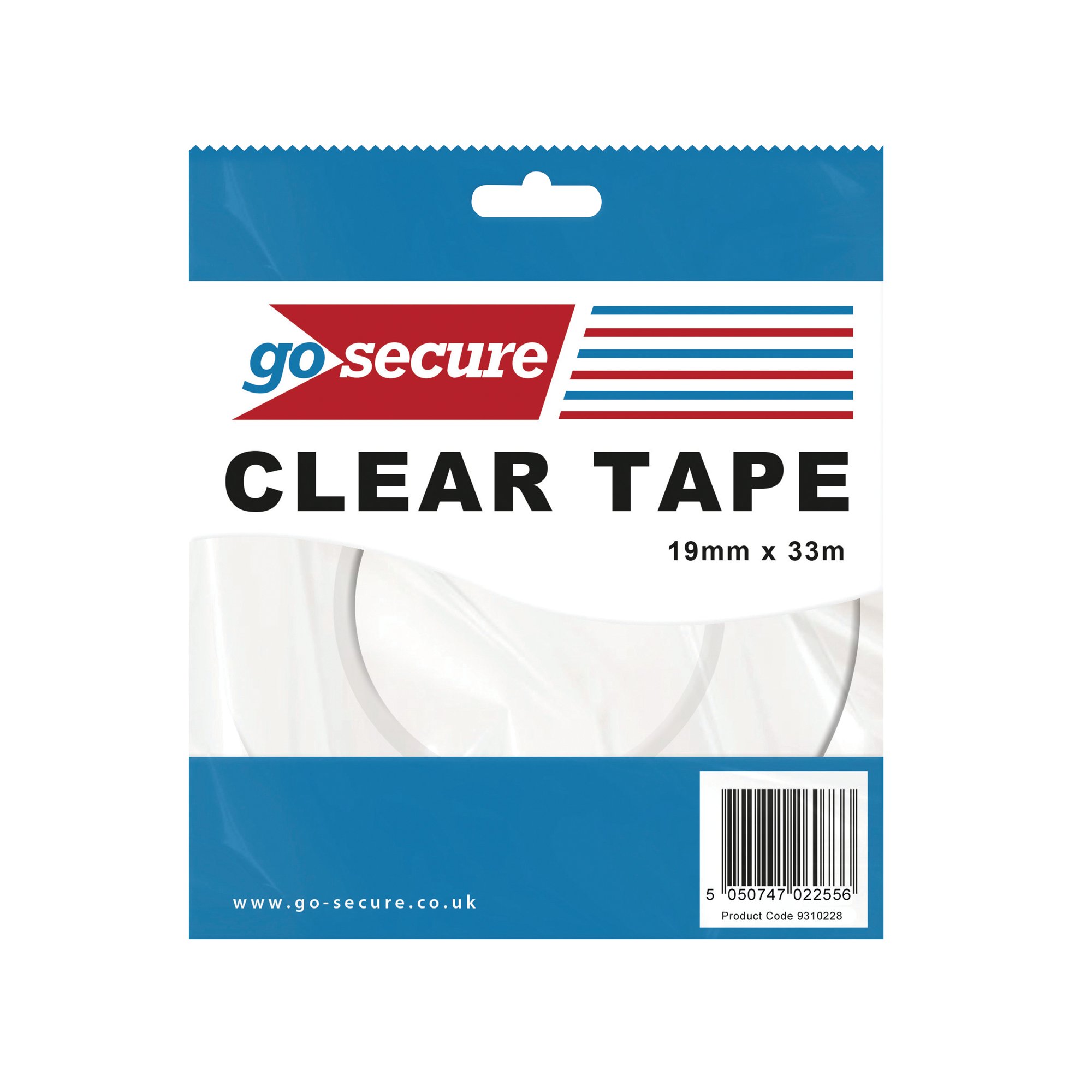 GOSECURE SM TAPE 19MMX33M CLEAR PK12