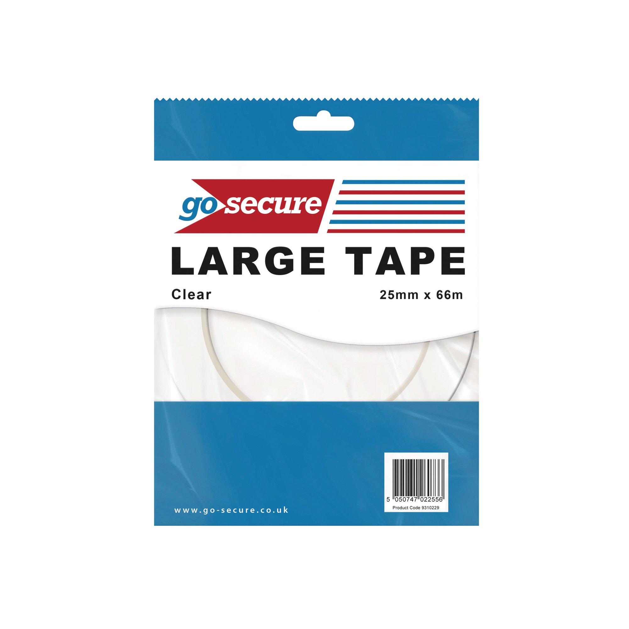 GOSECURE LARGE TPE 25MMX66M CLR PK24
