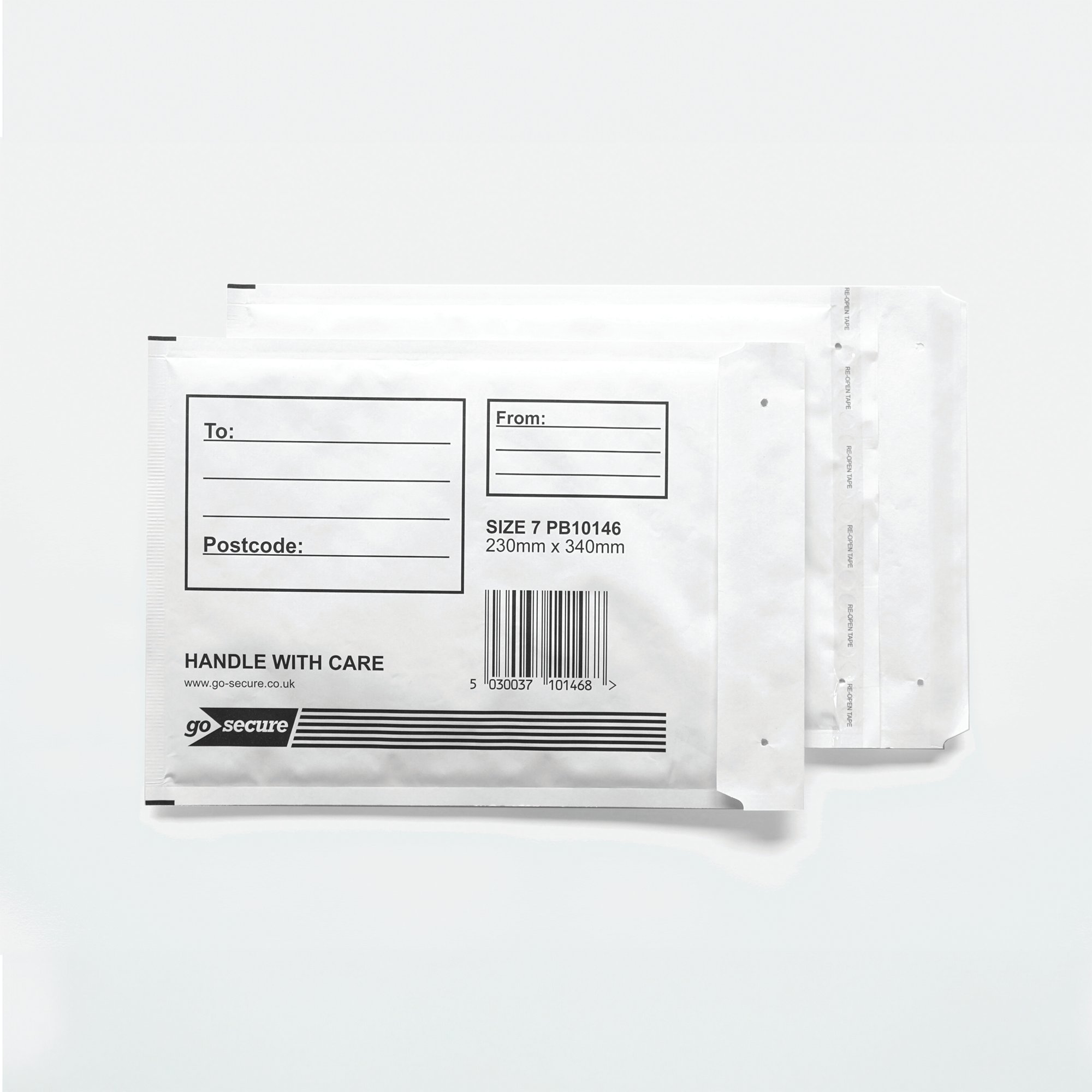 GOSECURE BUBBLE ENV SIZE 7 WHT PK10
