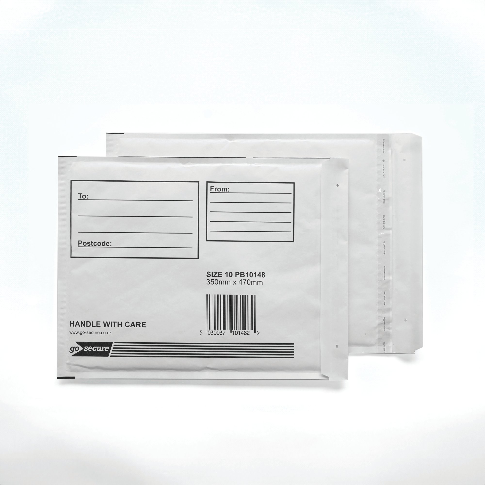 GOSECURE BUBBLE ENV SIZE 10 WHT PK10