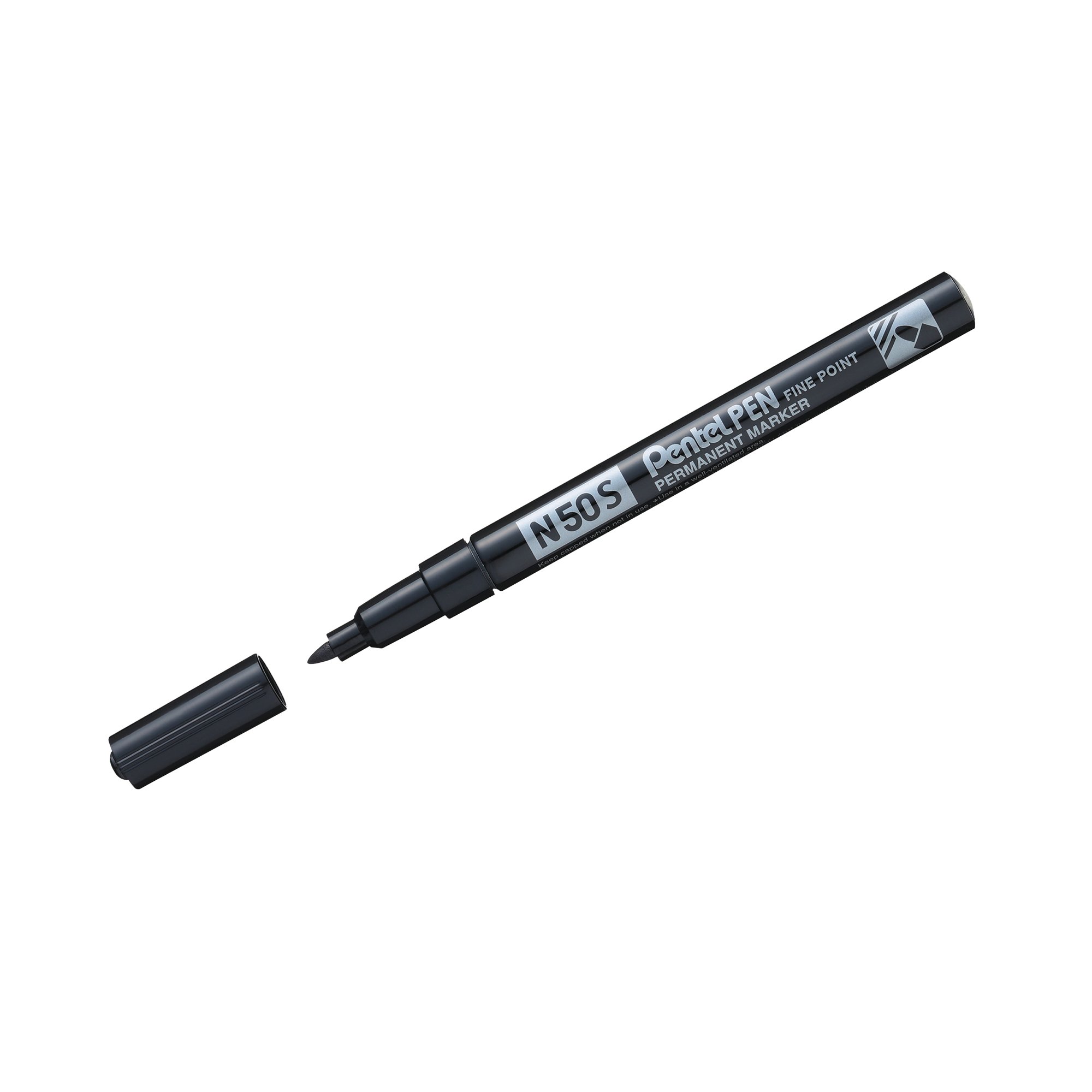 PENTEL N50S FINE MARKER BLACK PK12