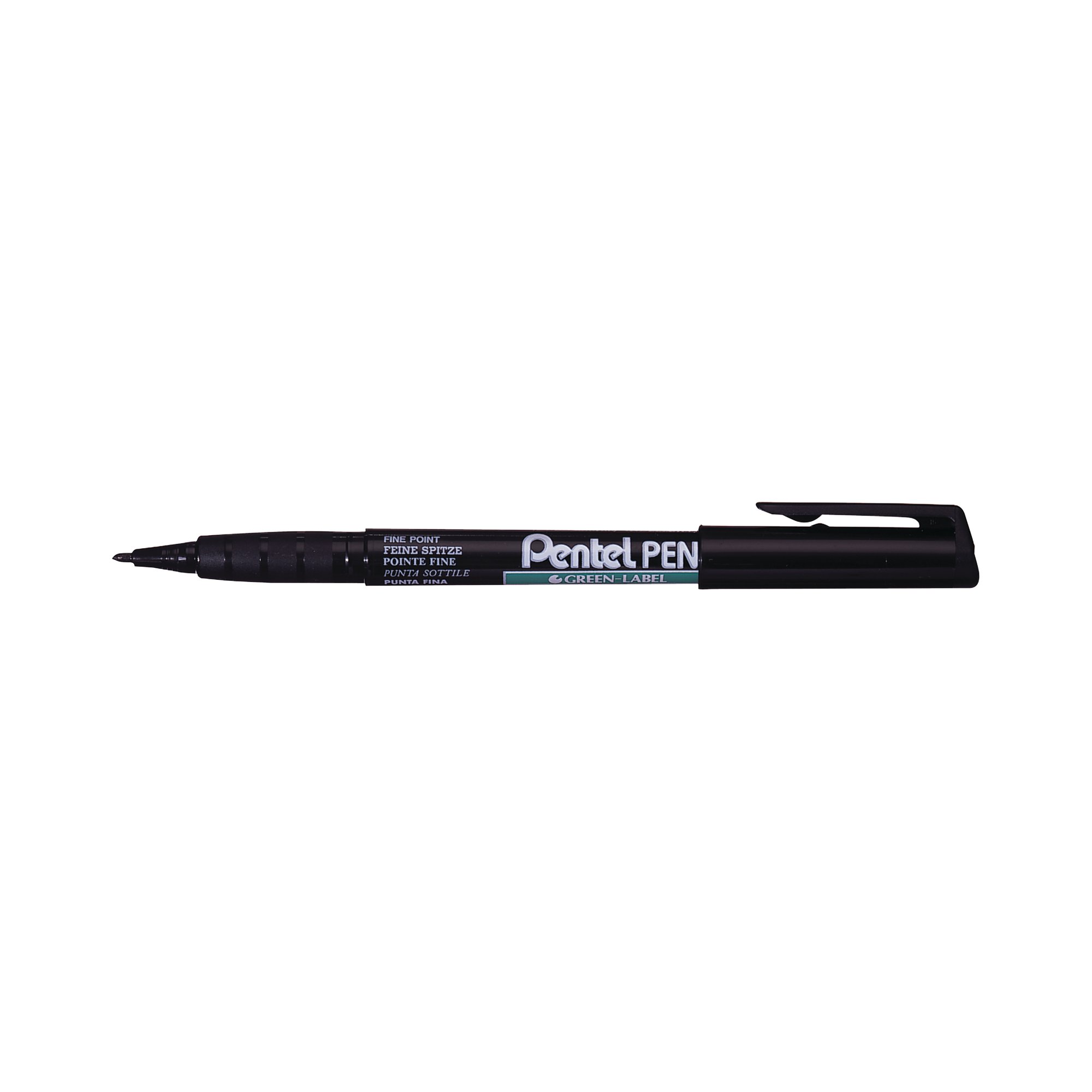 PENTEL NMS50 MARKER 0.8 BLACK PK12