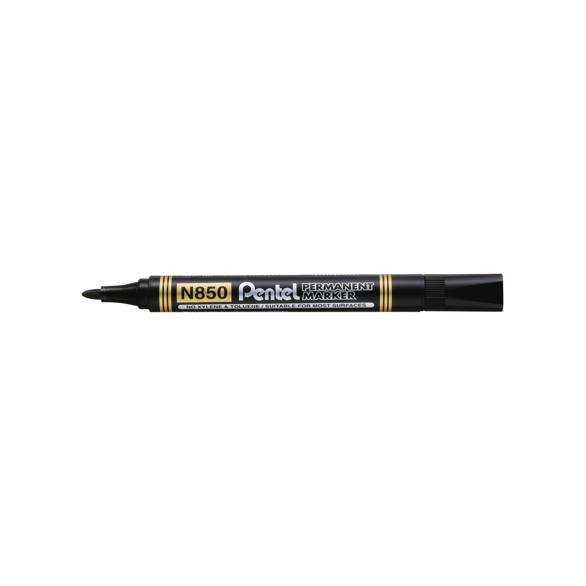 PENTEL N850 BULLET MARKER BLACK PK12