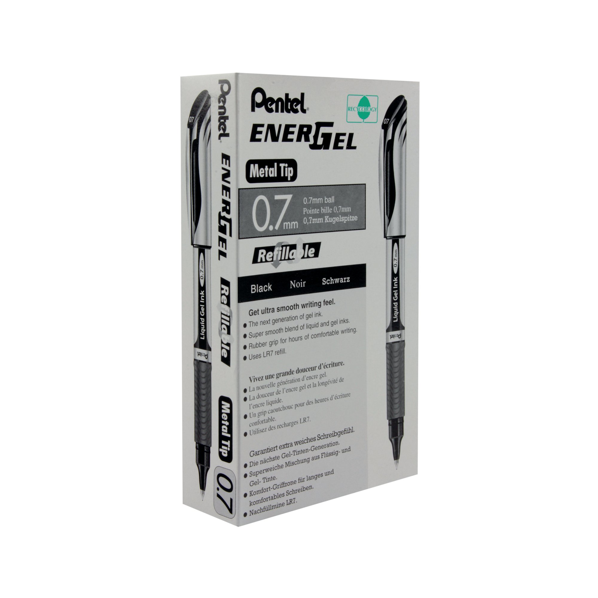 PENTEL METAL TIP ROLLERBALL BLACK