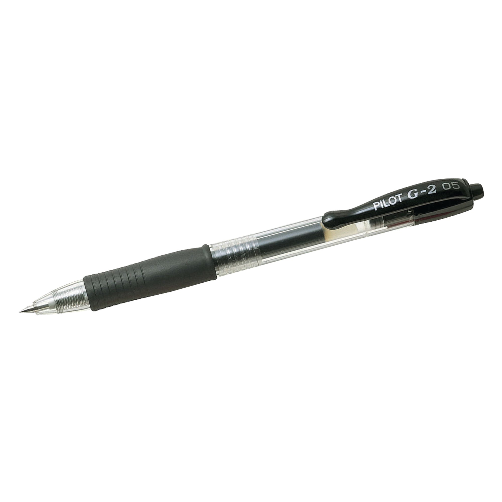 PILOT G205 RETRACT GEL PEN BLK PK12