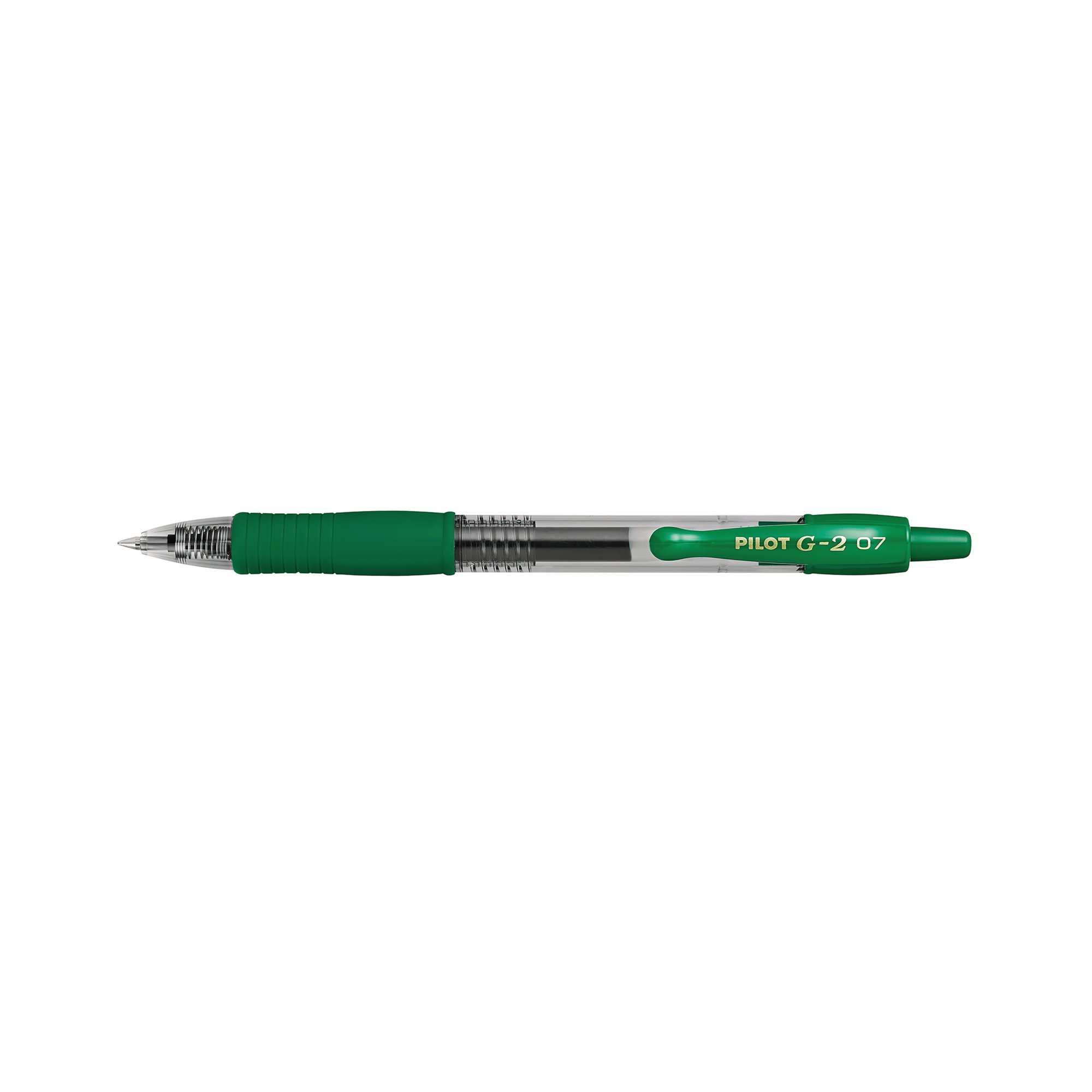 PILOT G-207 GEL INK RBL MED GRN PK12
