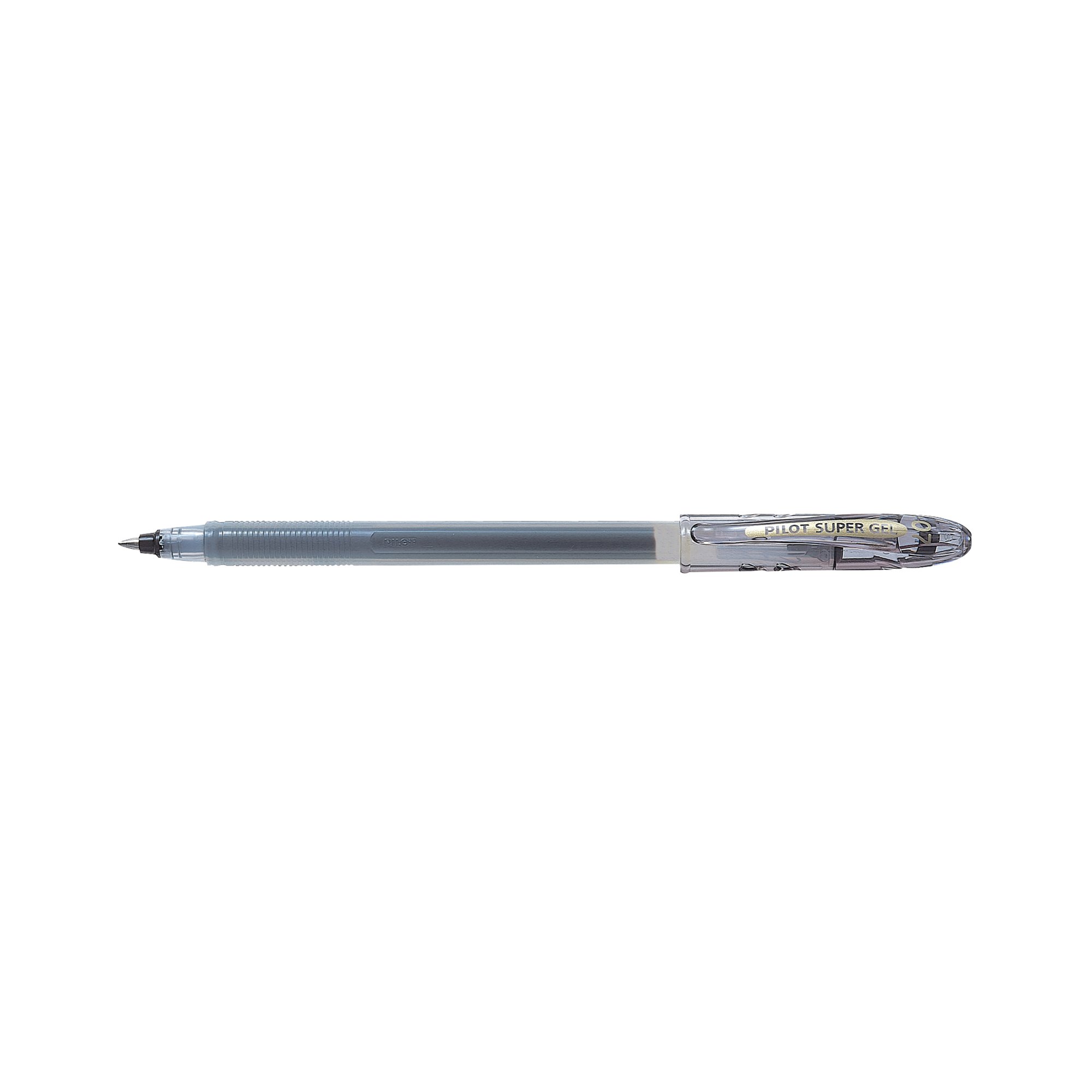 PILOT SUPER GEL RBL PEN M BLACK PK12