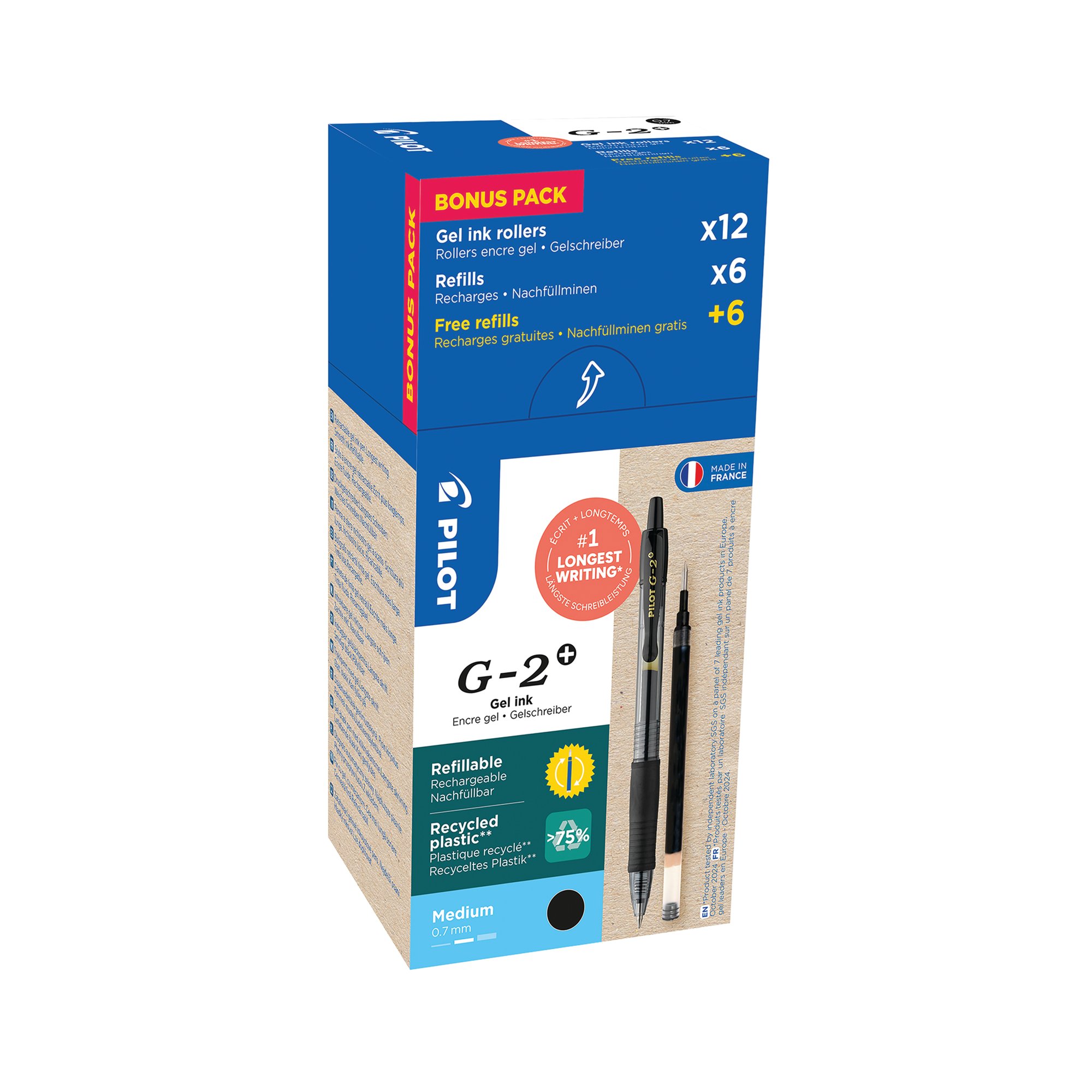 G2+ BEGREEN RBALL BLK + 6 RFL PK12