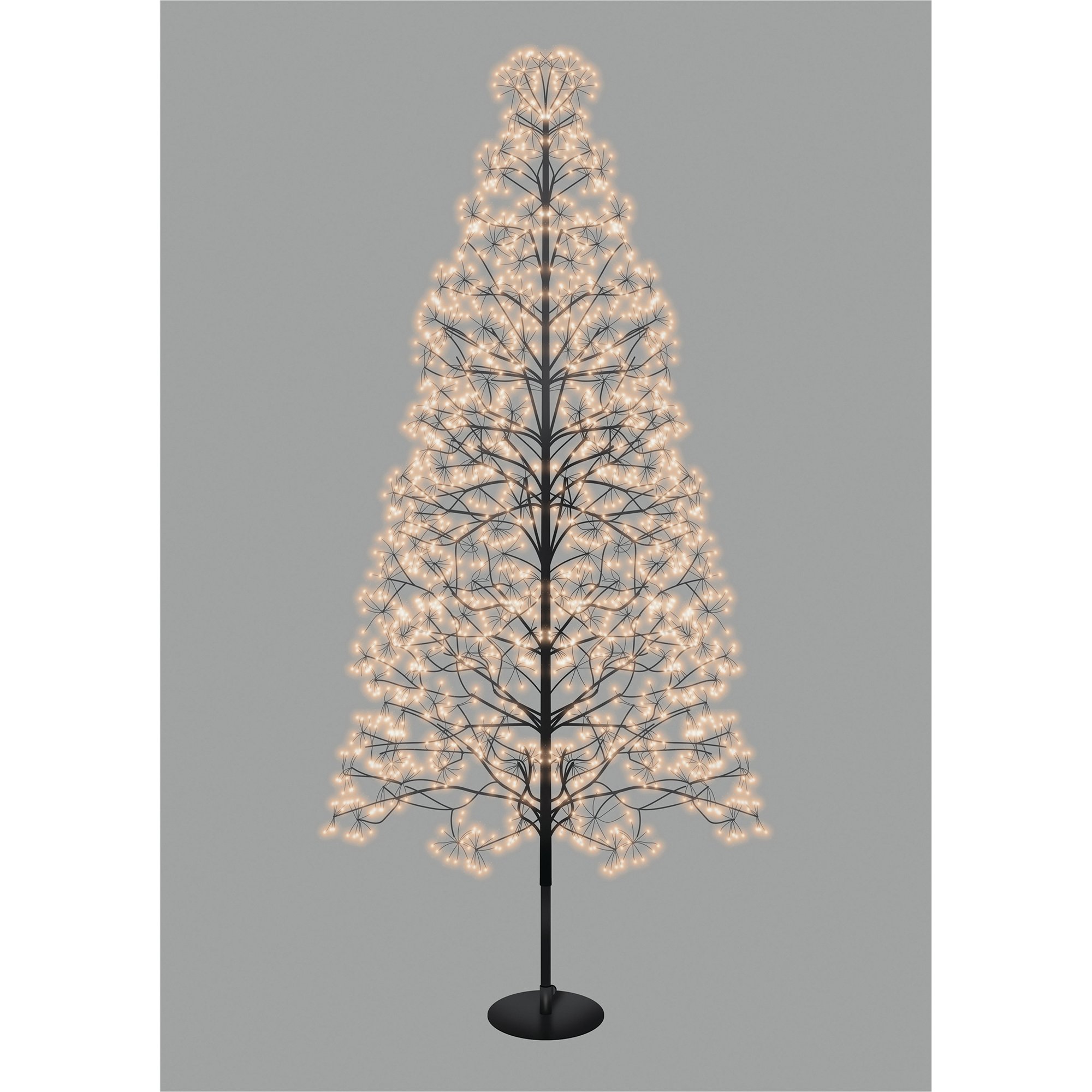GLD MICRO LED FIREWORK TREE 1.8M BLK