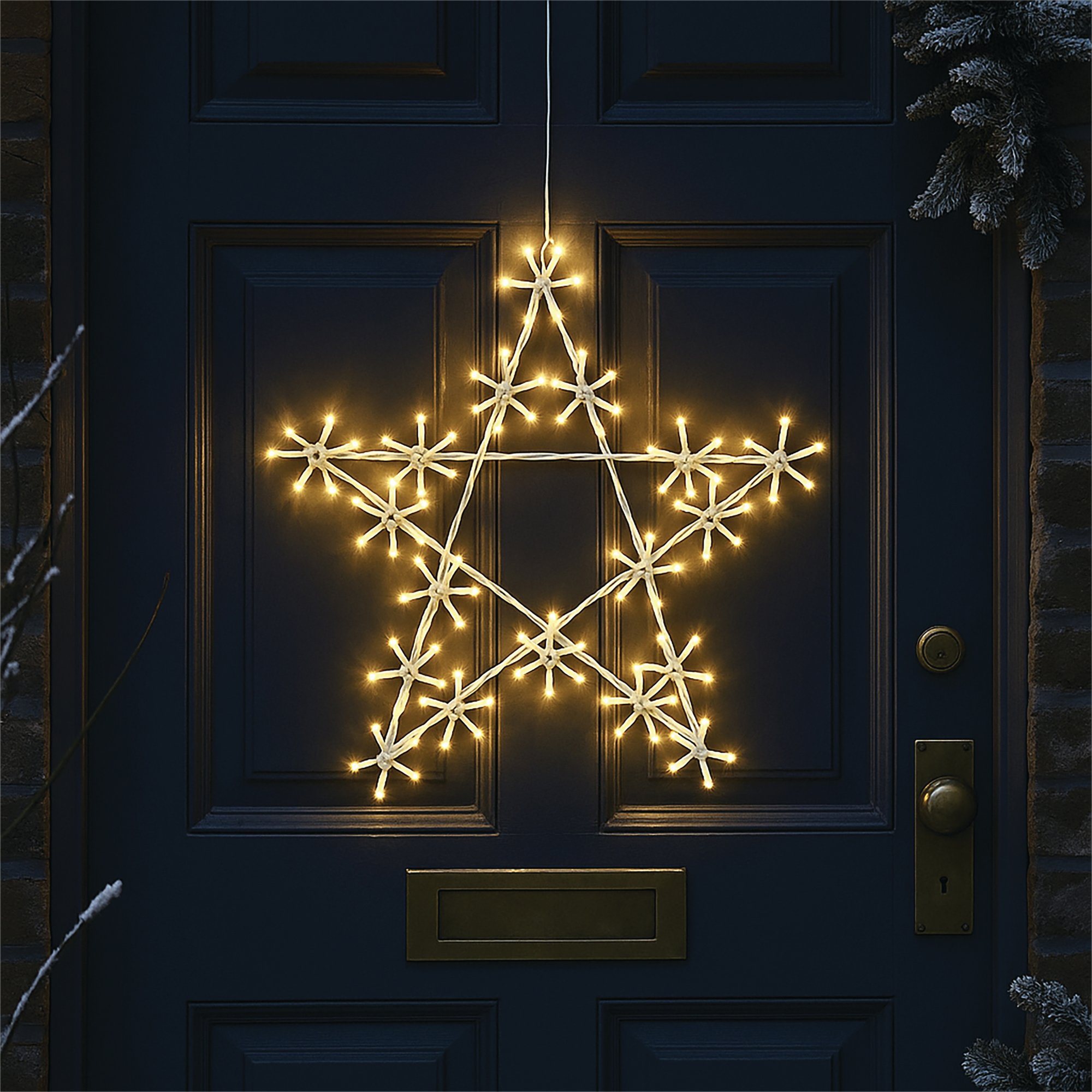 LED XMAS STAR LIGHT 500MM WARM WHITE
