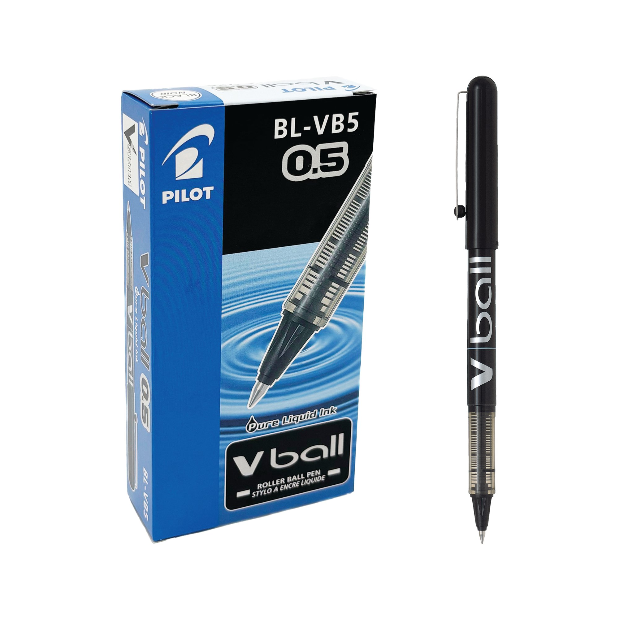 PILOT VBALL R/BALL BLK BLVB501 PK12