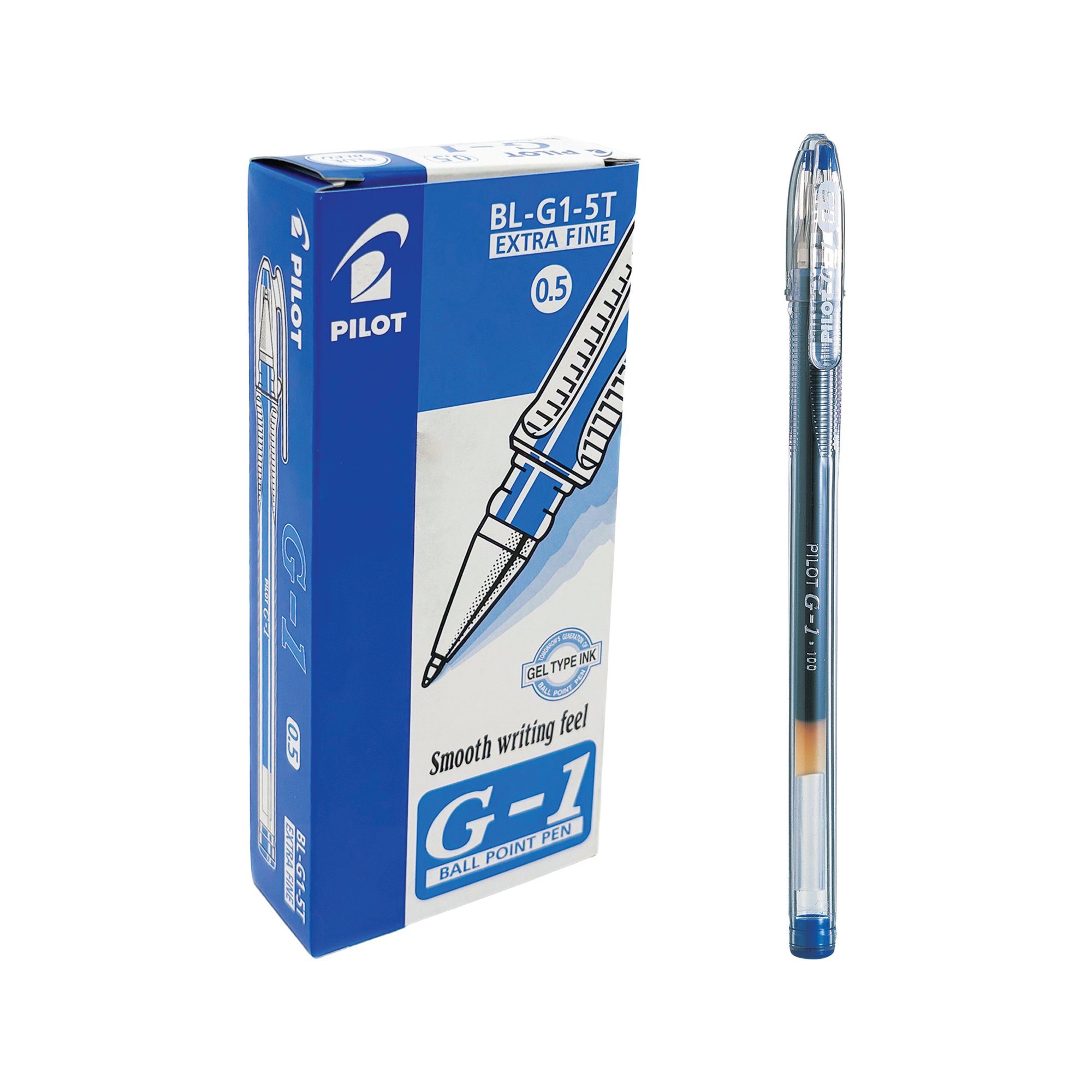 PILOT G105 GEL PEN BL PK 12 0.5MM