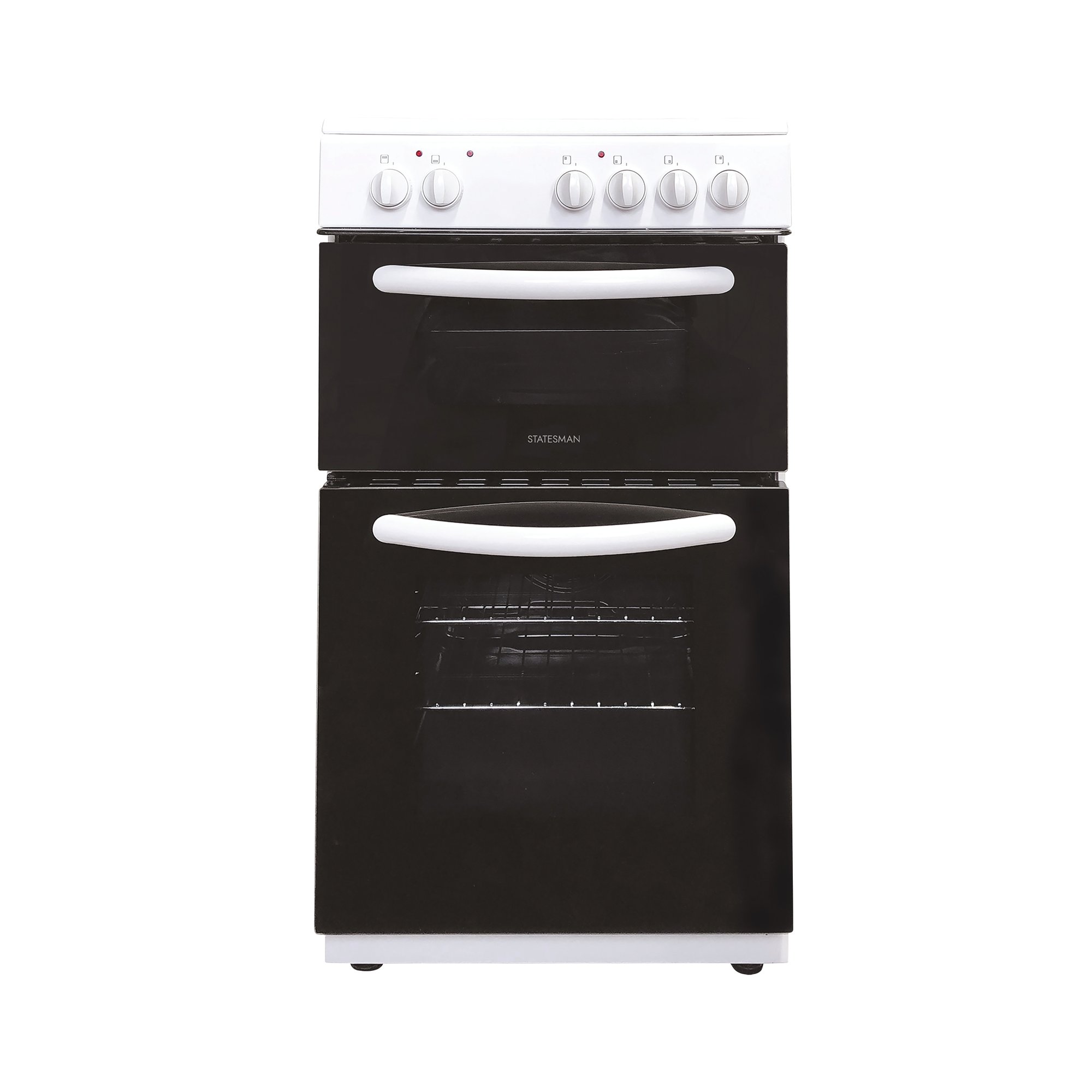 STATESMAN ELEC COOKER DBL OVEN WHT