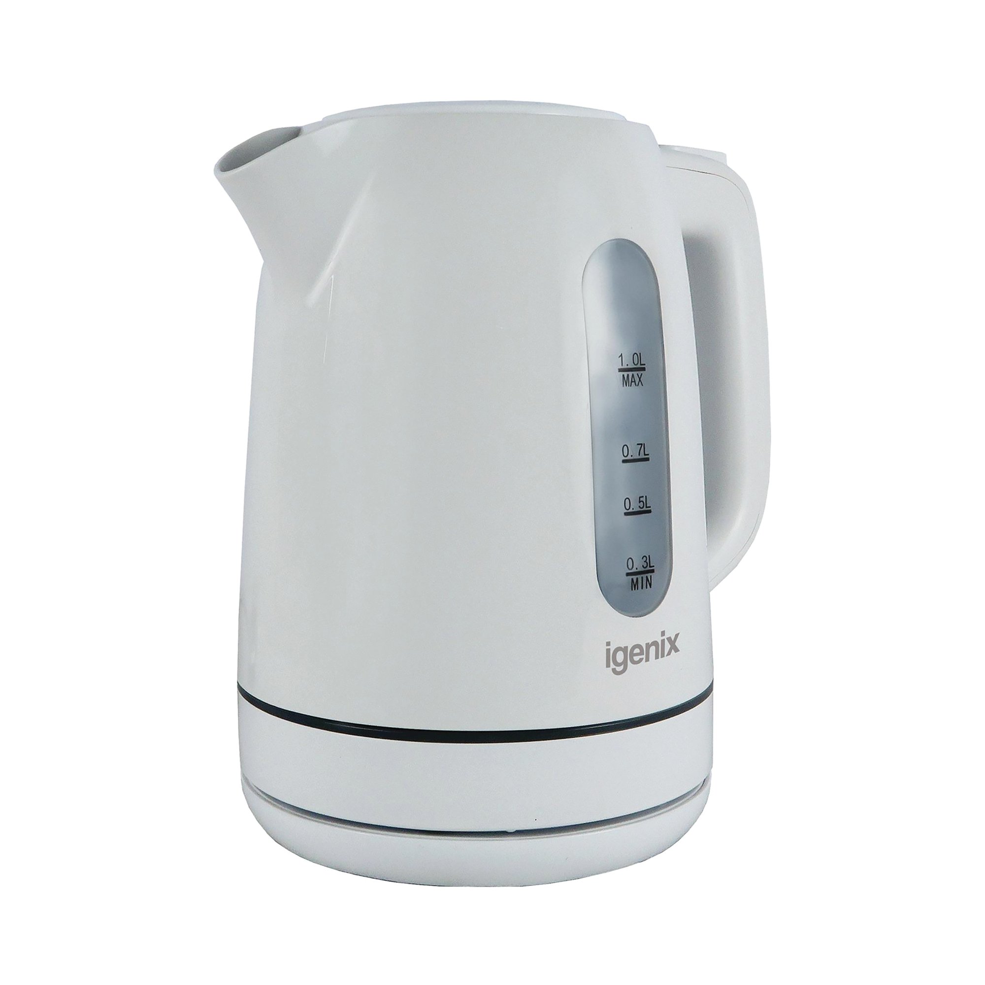 IGENIX 1L JUG KETTLE CORDLESS WHITE