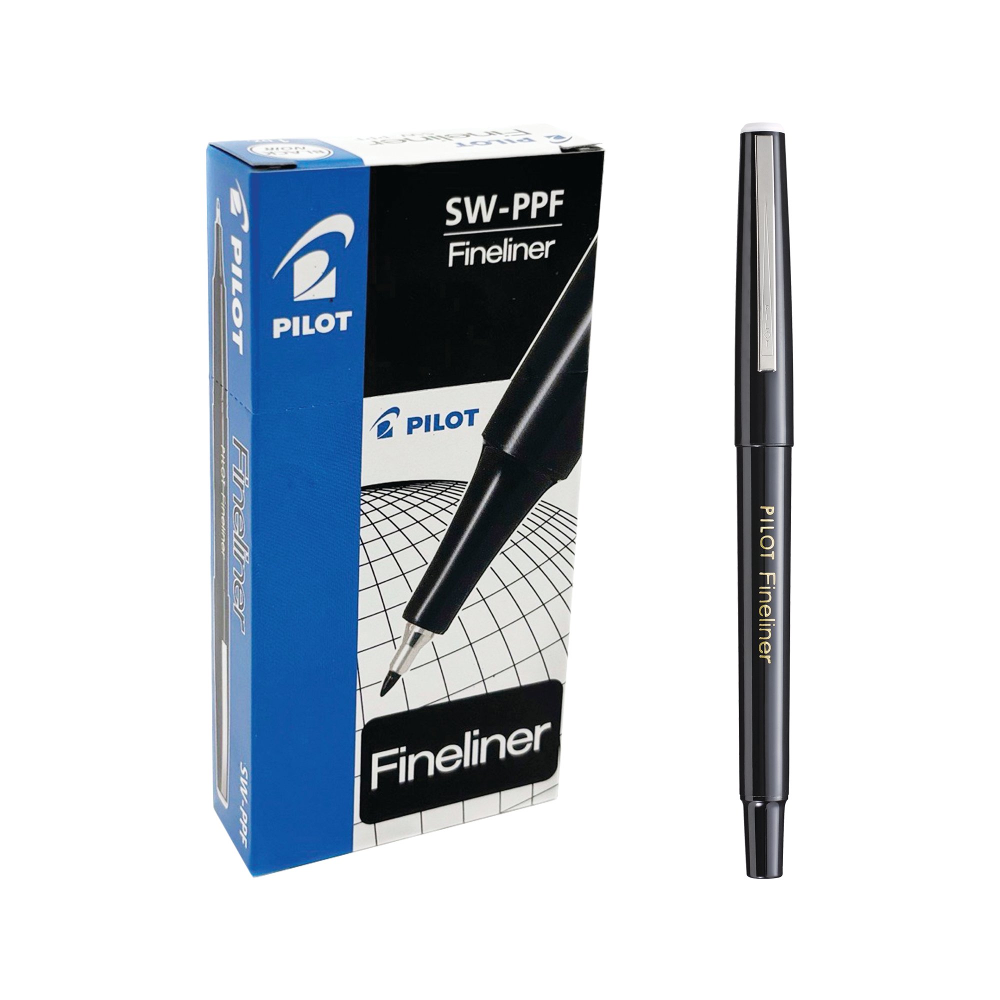 PILOT FINELINER PEN BLACK PK12